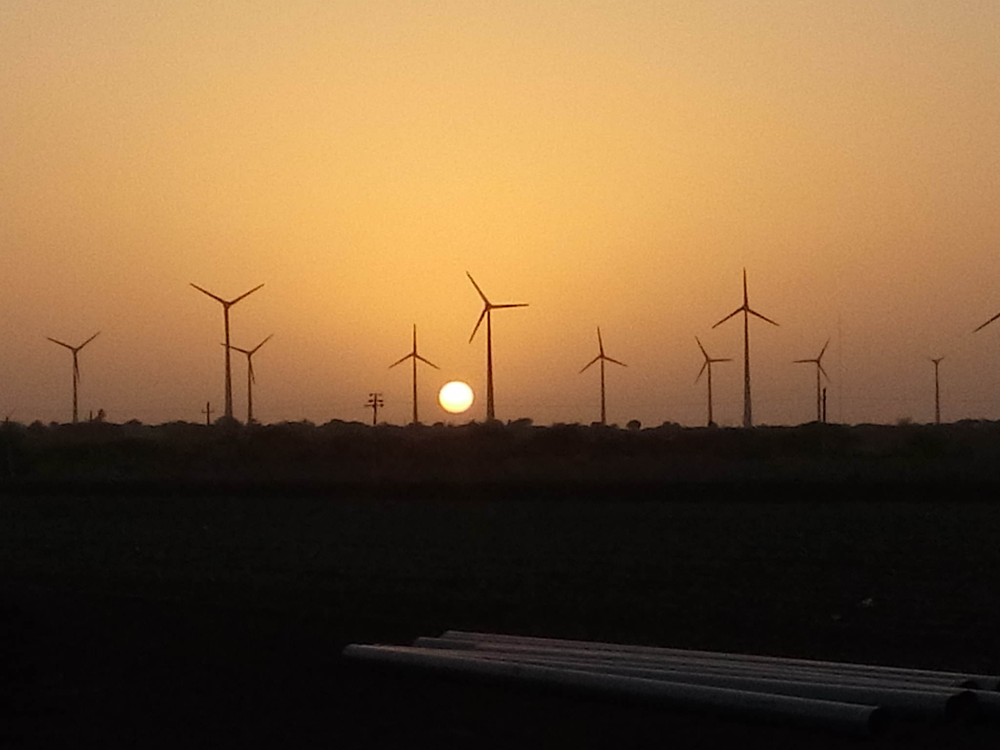 LG L Bello sample photo. Sunset with windmills...... photography