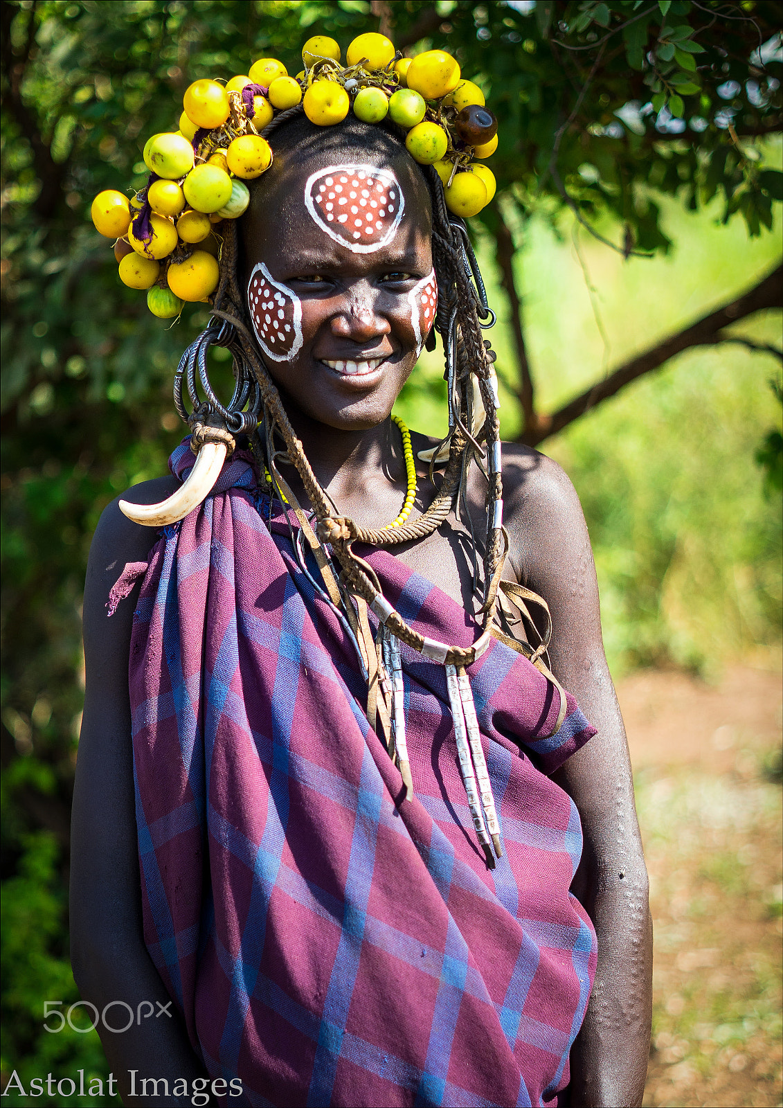 Sony a7 + E 50mm F2 sample photo. Mursi girl ethiopia photography