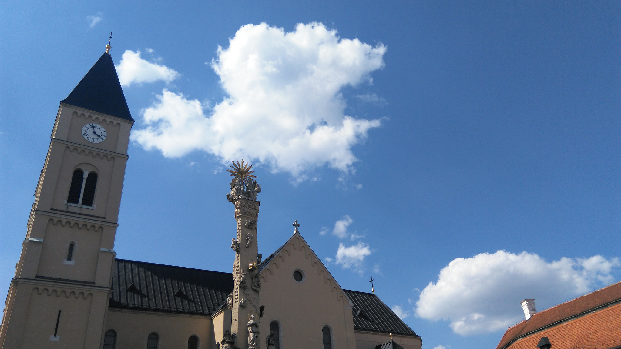HUAWEI Che1-CL20 sample photo. Church clouds and sky photography