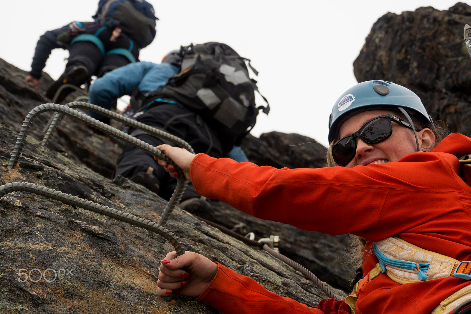 Panasonic Lumix DMC-GH4 sample photo. Climbing the whistler via ferrata photography