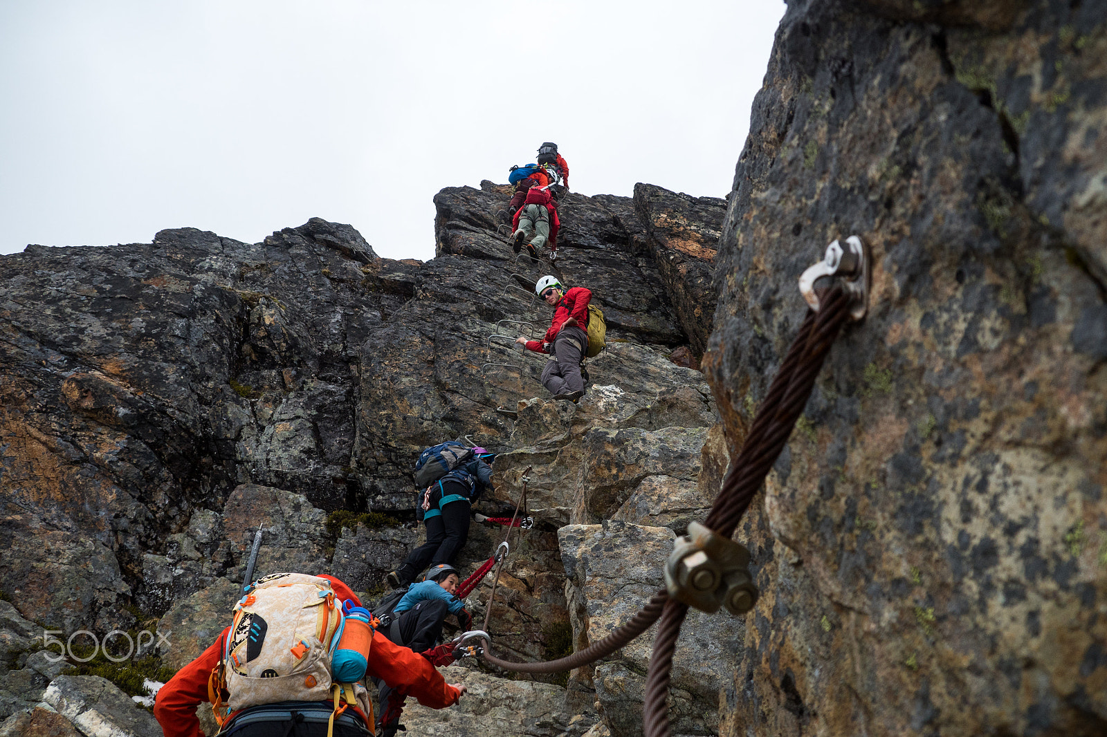 Panasonic Lumix DMC-GH4 sample photo. Whistler via ferrata climb photography