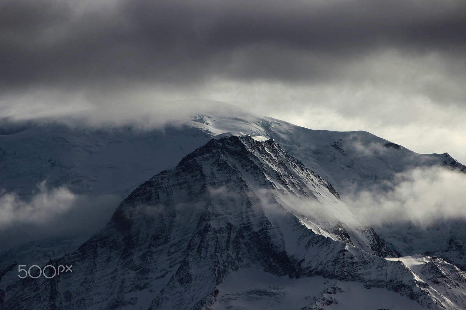 Canon EF 90-300mm F4.5-5.6 sample photo. Cloudy mountain photography