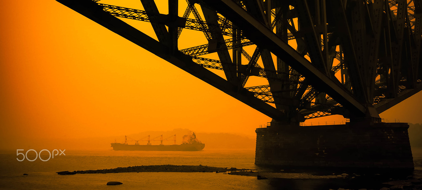 Leica M8 sample photo. Quebec bridge photography