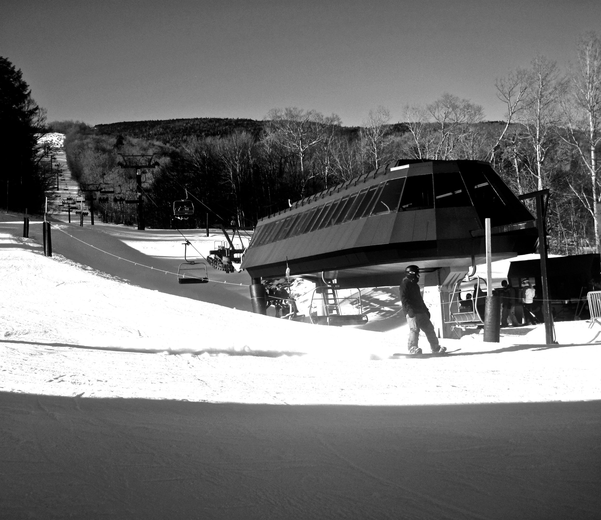 Canon PowerShot D10 sample photo. Sugarbush base ski lift photography