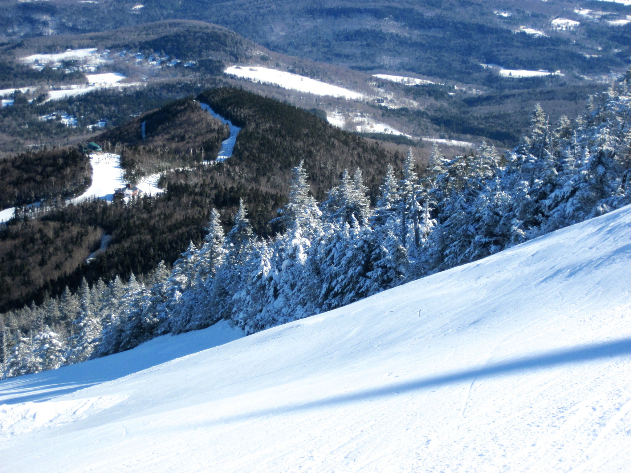 Canon PowerShot D10 sample photo. Sugarbush mountains trees photography