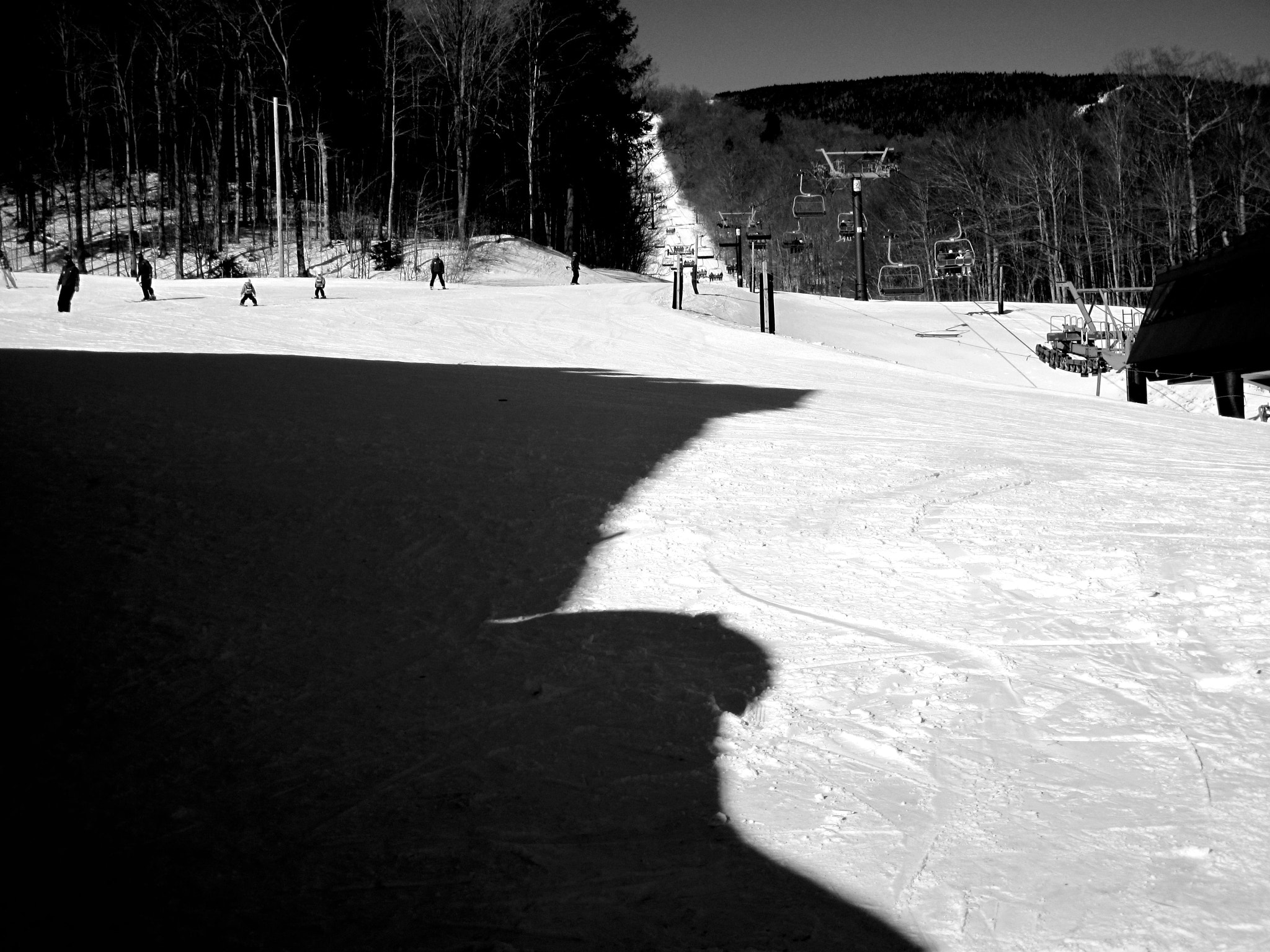 Canon PowerShot D10 sample photo. Sugarbush vermont snow shadows photography
