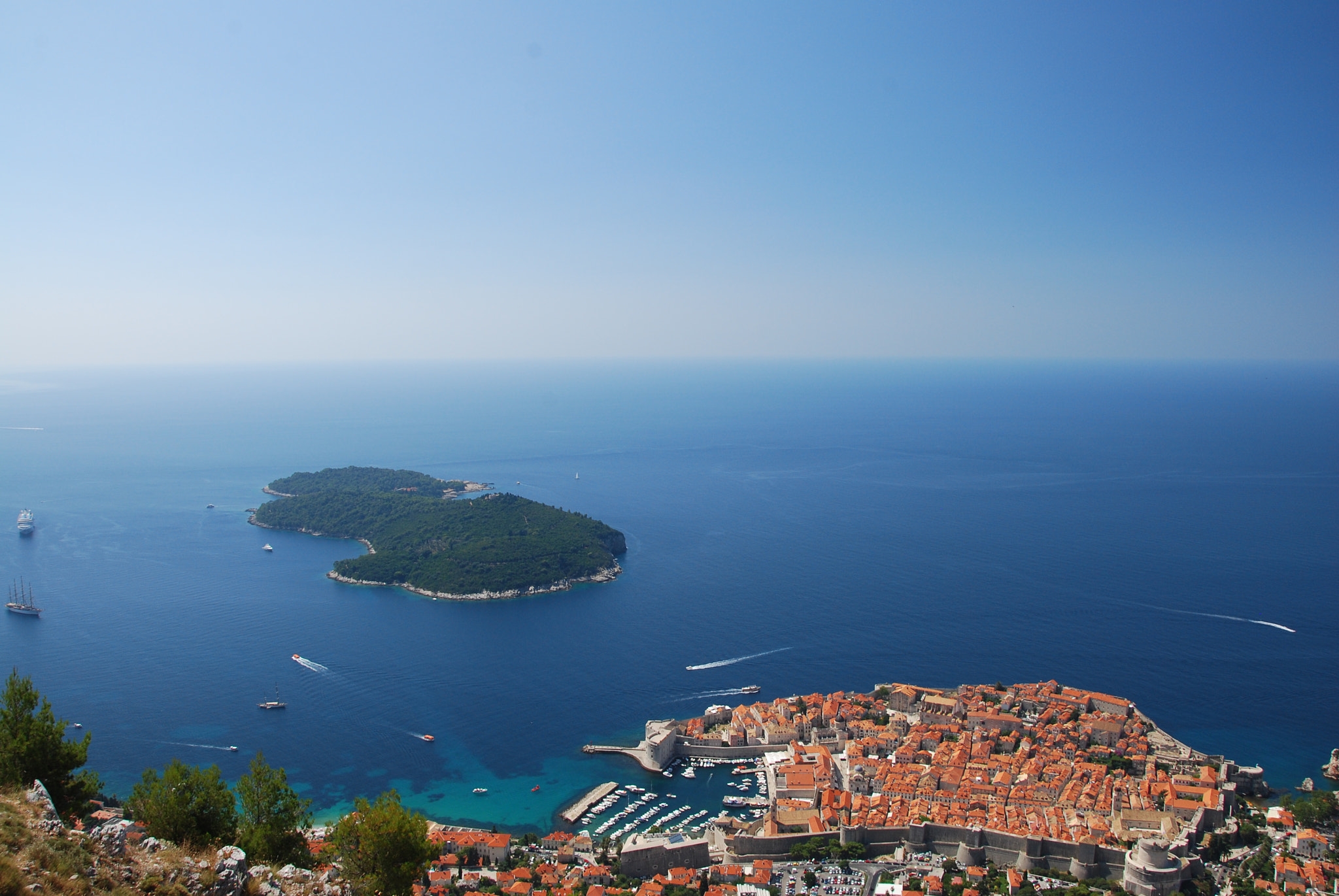 Nikon D40X sample photo. View of dubrovnik photography