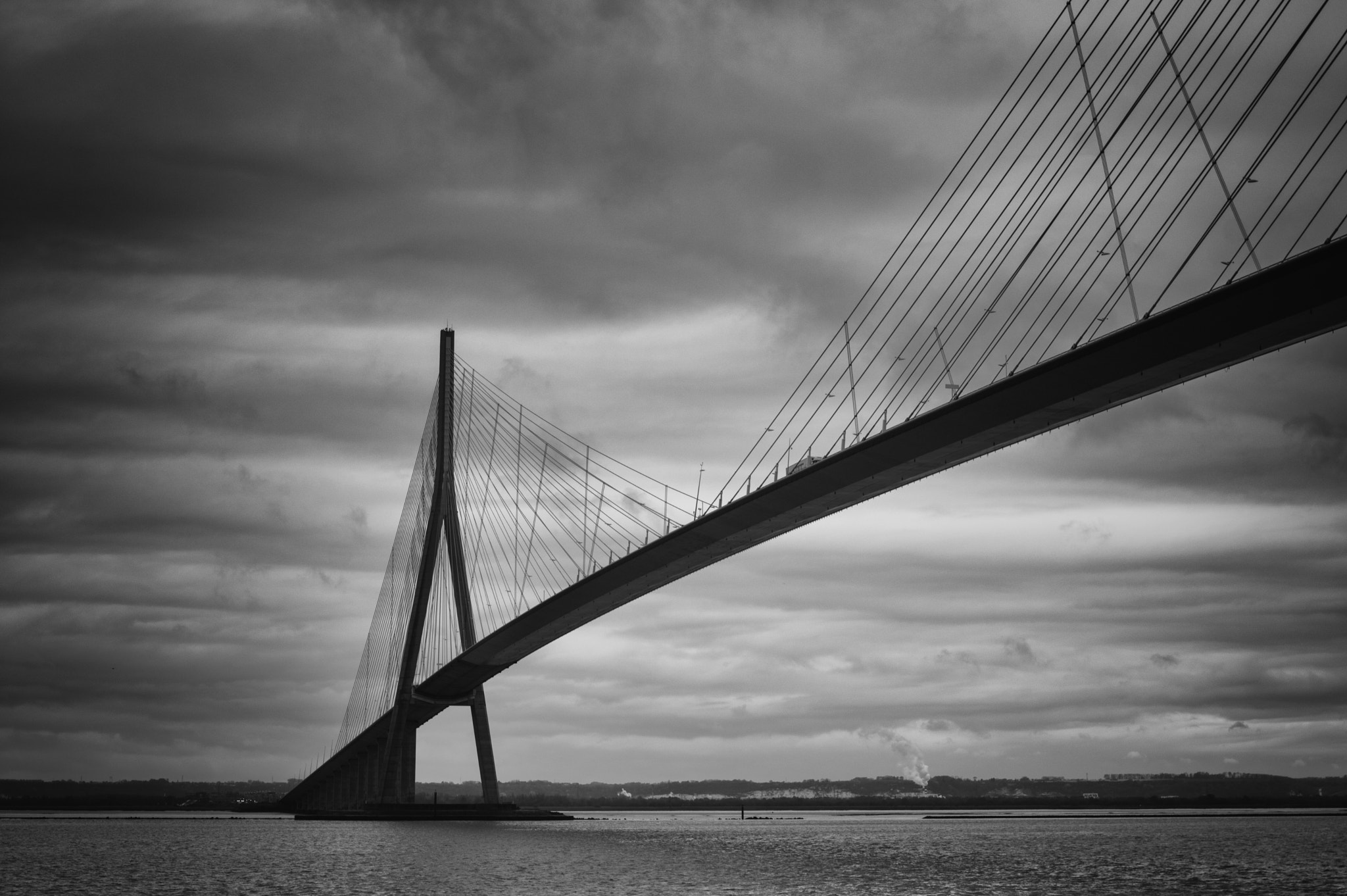 Pentax K-3 sample photo. Le pont de normandie photography