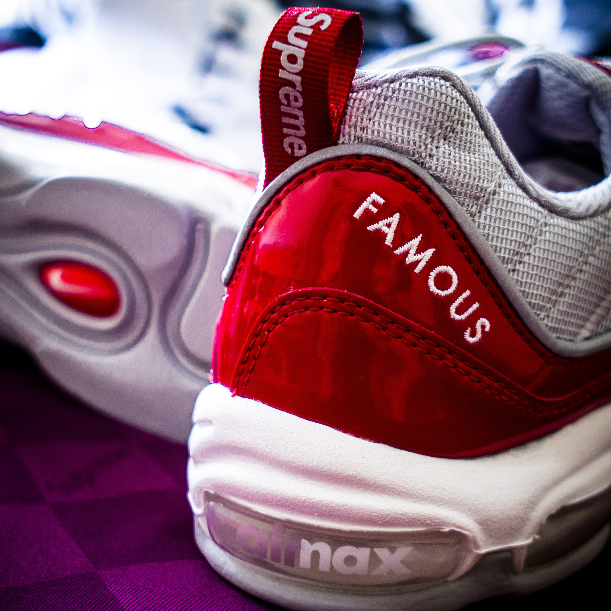 Olympus PEN E-PL6 + Sigma 19mm F2.8 DN Art sample photo. Nike air max 98 x supreme photography