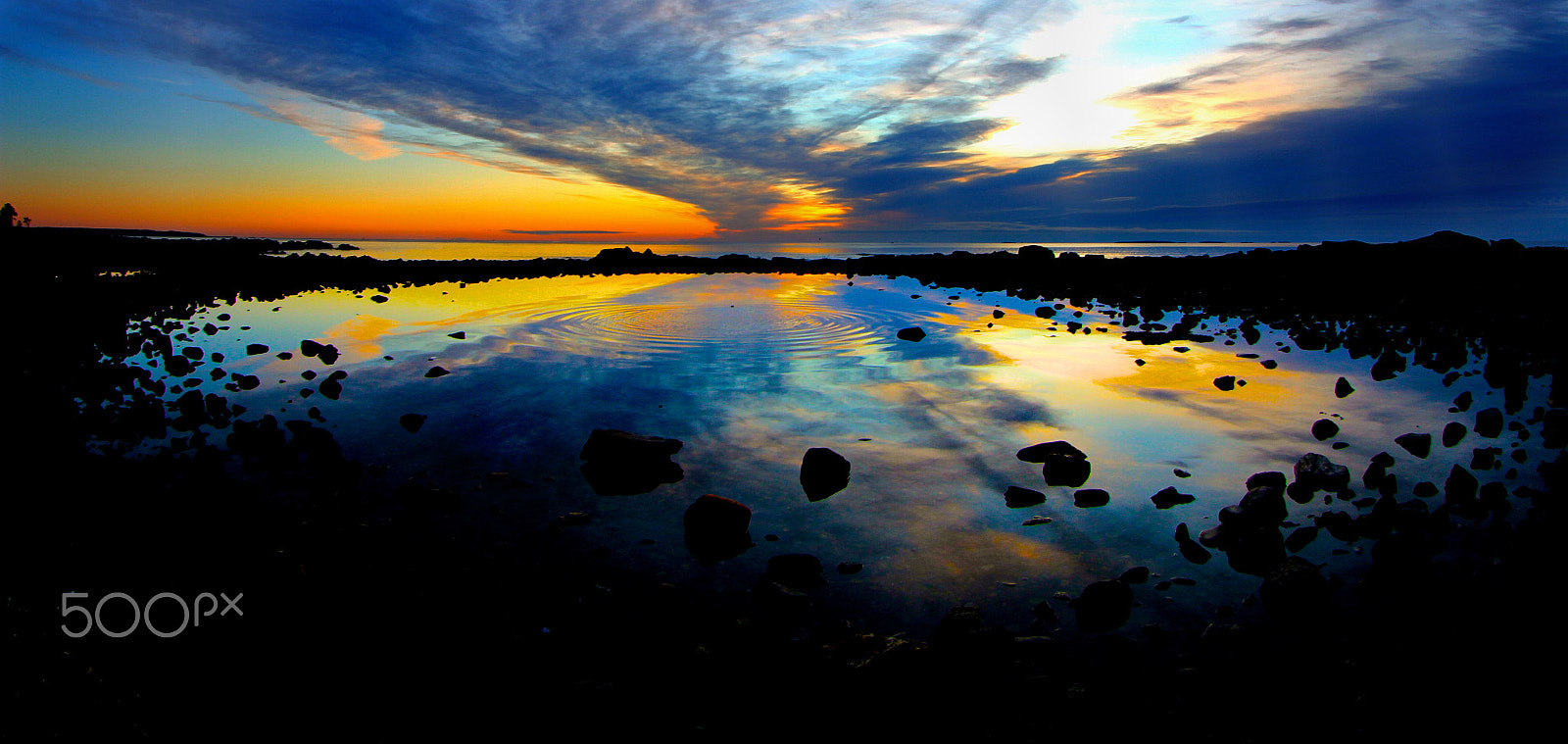Canon EF 8-15mm F4L Fisheye USM sample photo. Burning sunrise photography