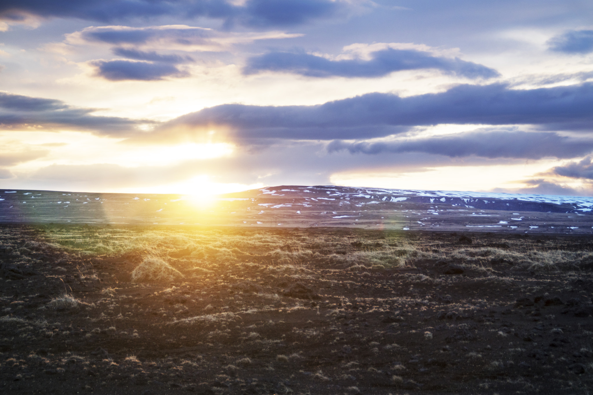 Sony DT 18-200mm F3.5-6.3 sample photo. Sunset at landvegur photography