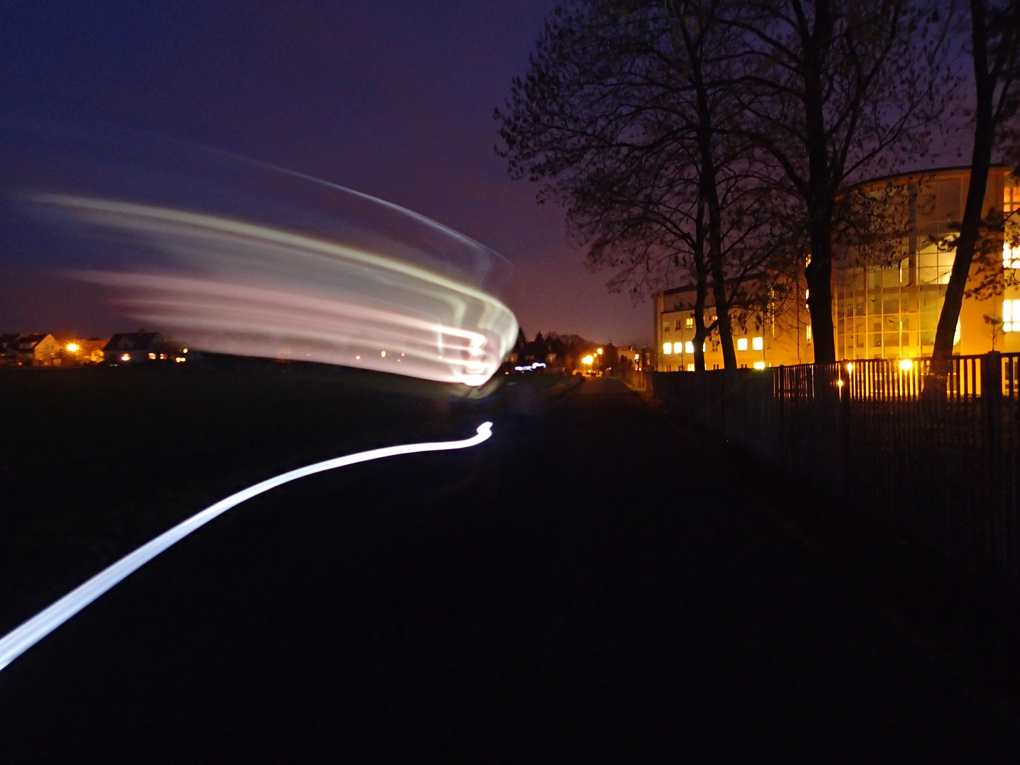 Olympus TG-1 sample photo. Flying lights photography