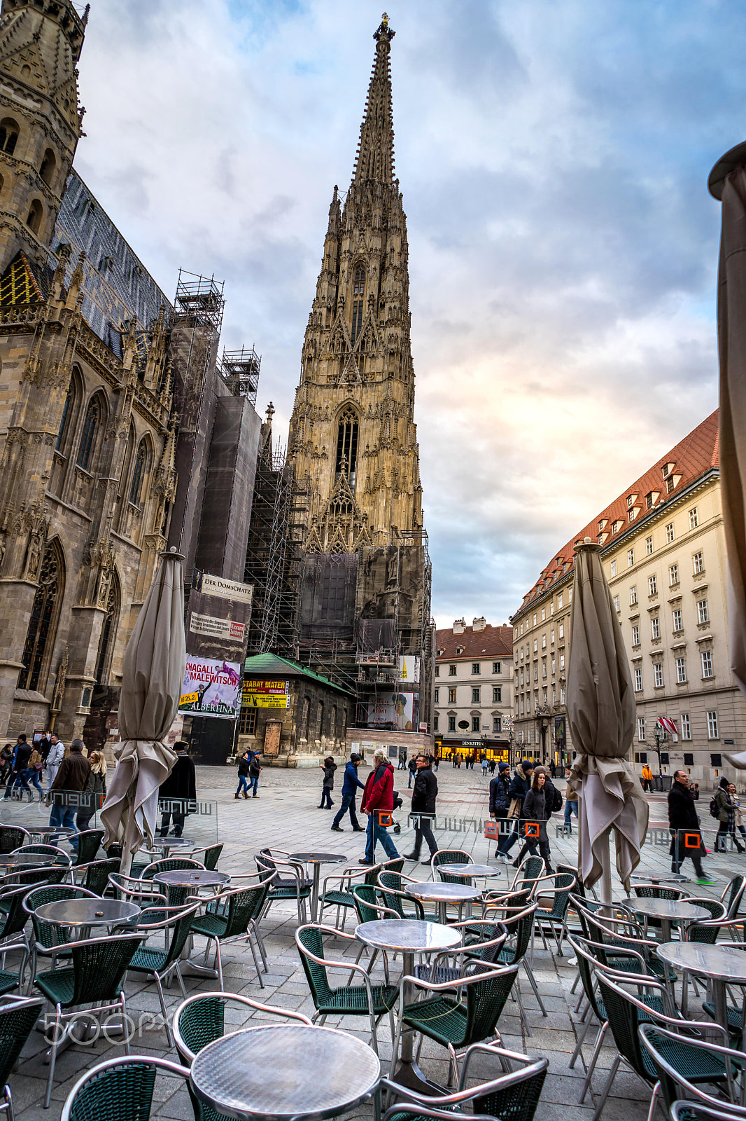 FE 21mm F2.8 sample photo. Vienna, austria- march 6, 2016: urban life in the evening at ste photography