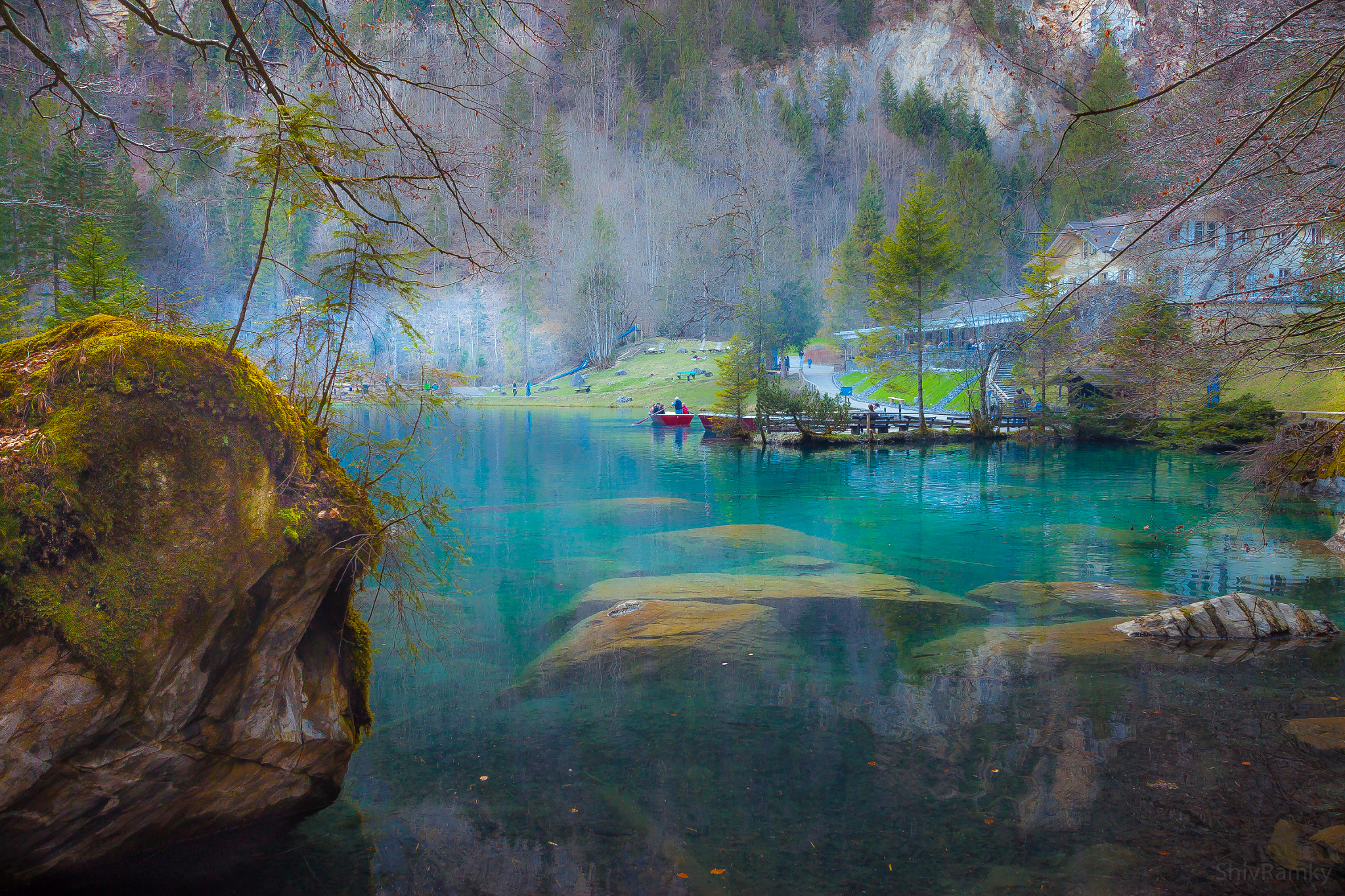 Sigma 10-20mm F3.5 EX DC HSM sample photo. Serene, blue lake - blausee, switzerland photography
