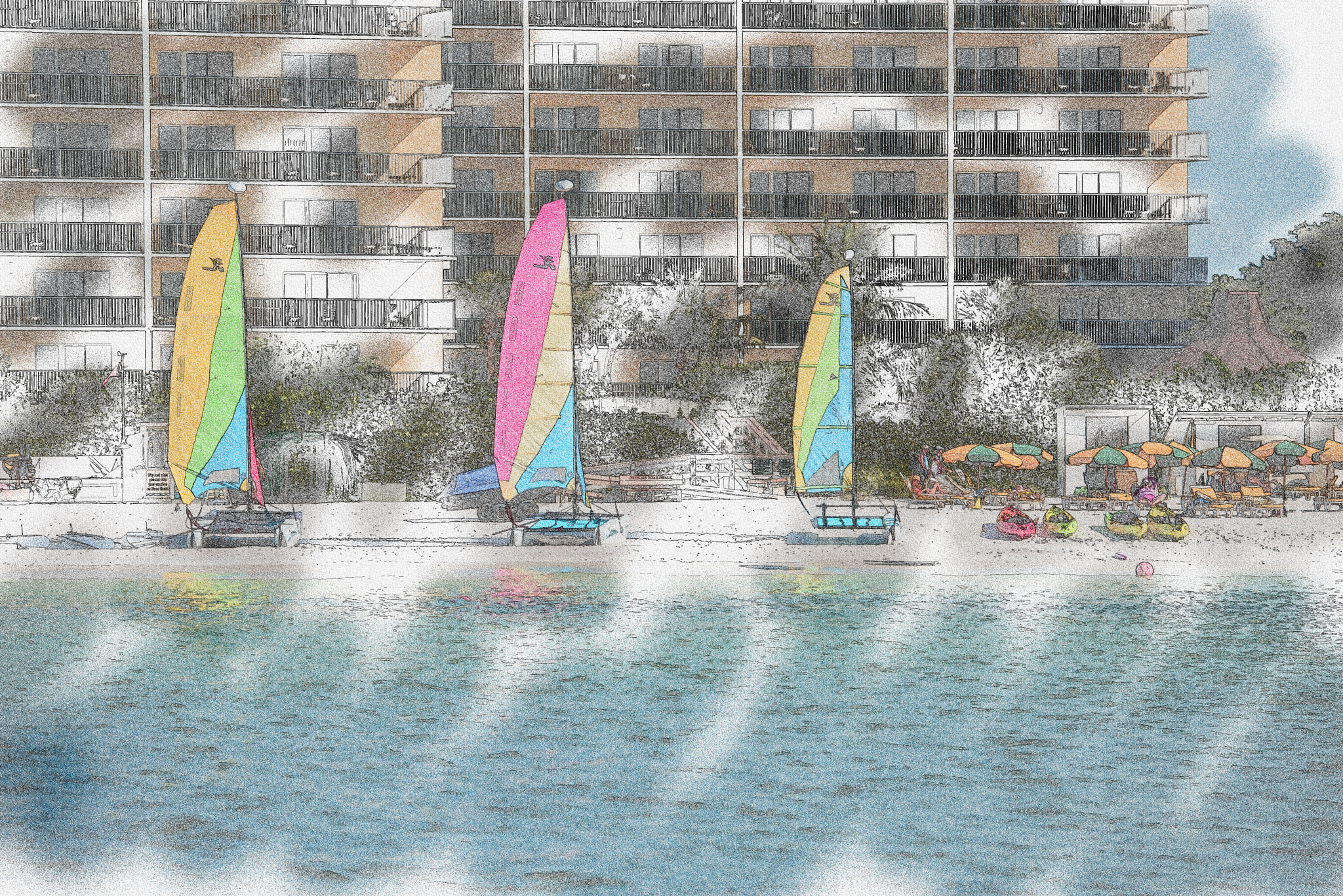 Nikon D600 sample photo. Photograph with sketch effect photography