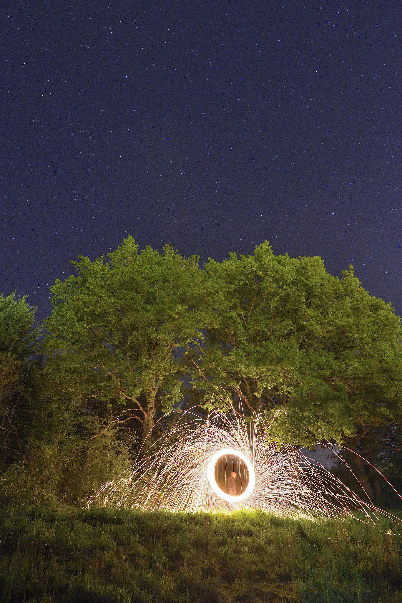Nikon D500 sample photo. Lightpainting under the stars photography