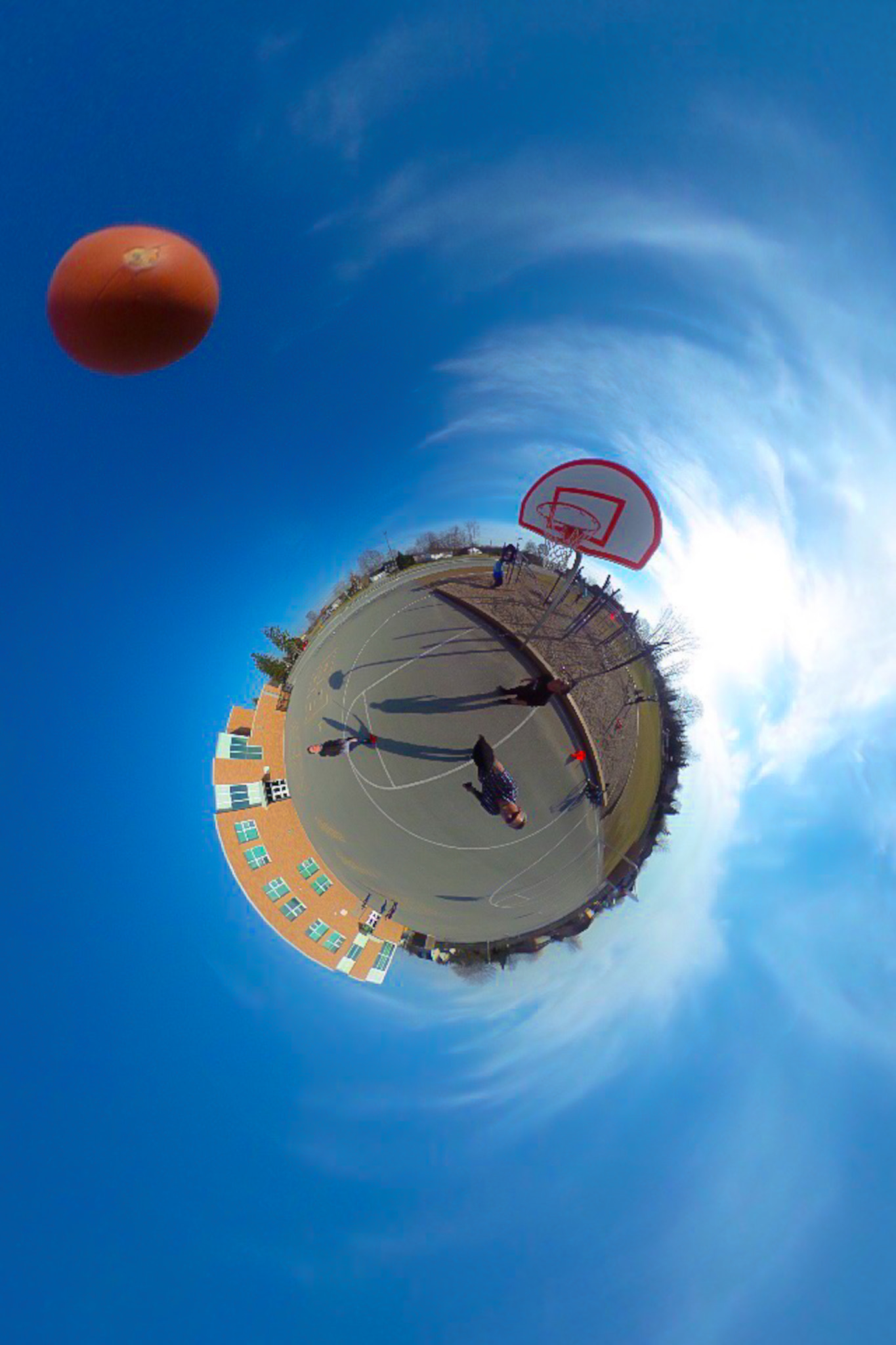 Ricoh Theta S sample photo. Slam dunk photography