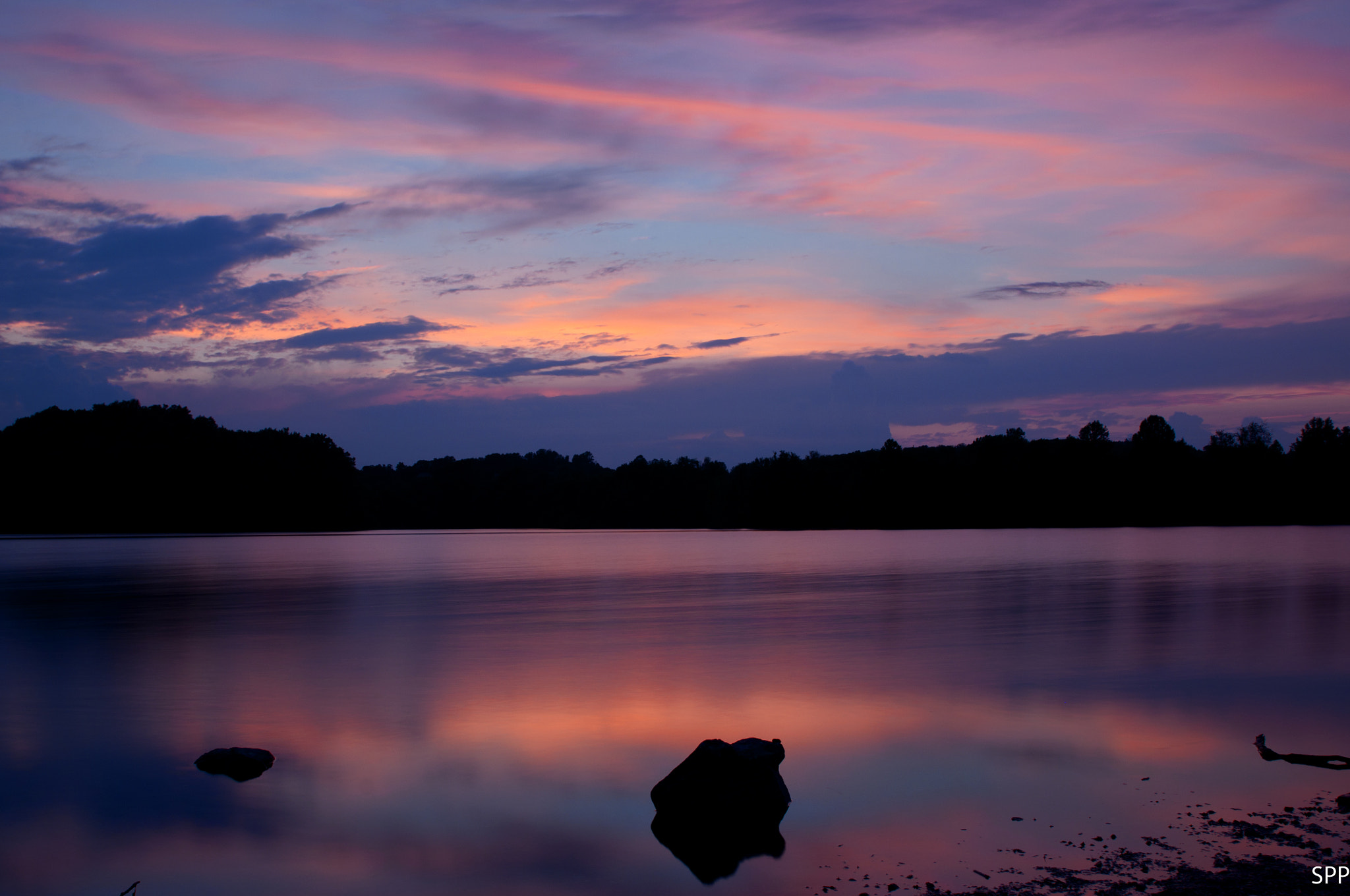 Tamron SP 24-70mm F2.8 Di VC USD sample photo. Dusk on a lake photography