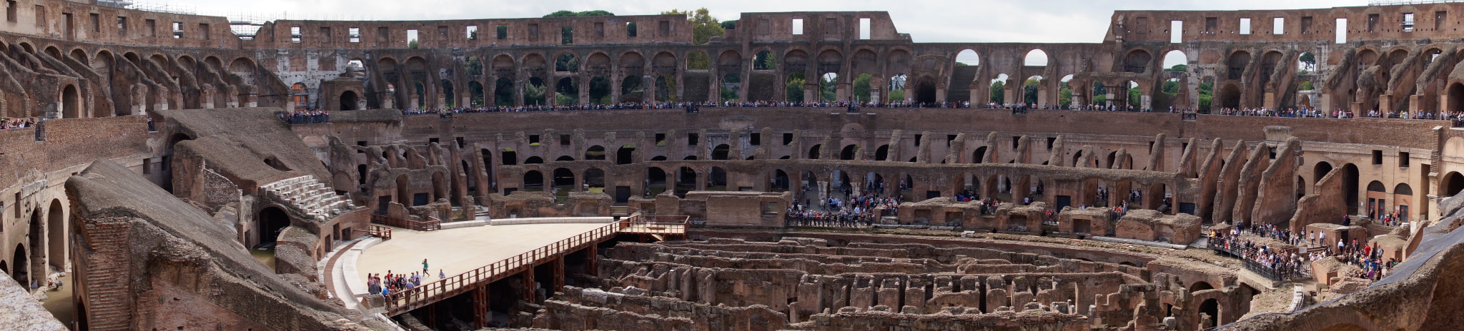 Sony DT 18-250mm F3.5-6.3 sample photo. An inside panoramic view of the coliseum in rome, italy photography