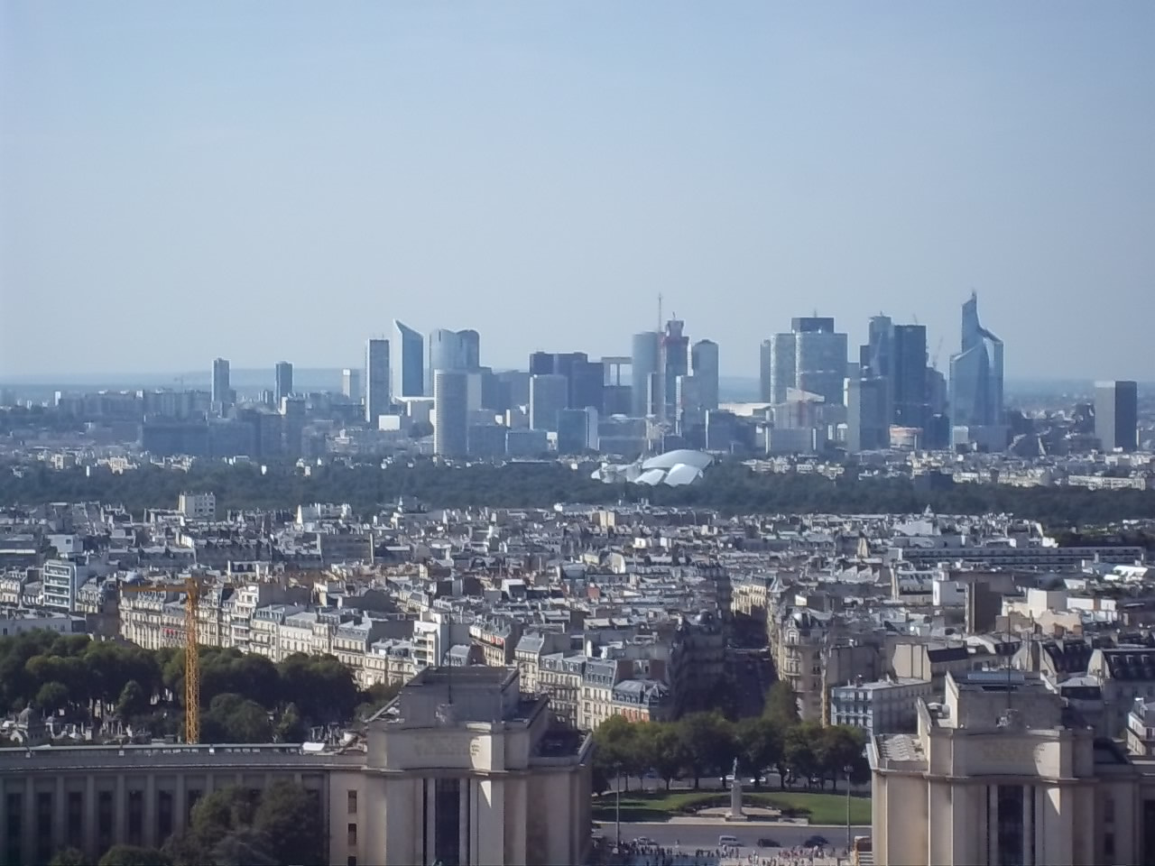 Kodak EASYSHARE M530 DIGITAL CAMERA sample photo. View from the eiffel tower photography