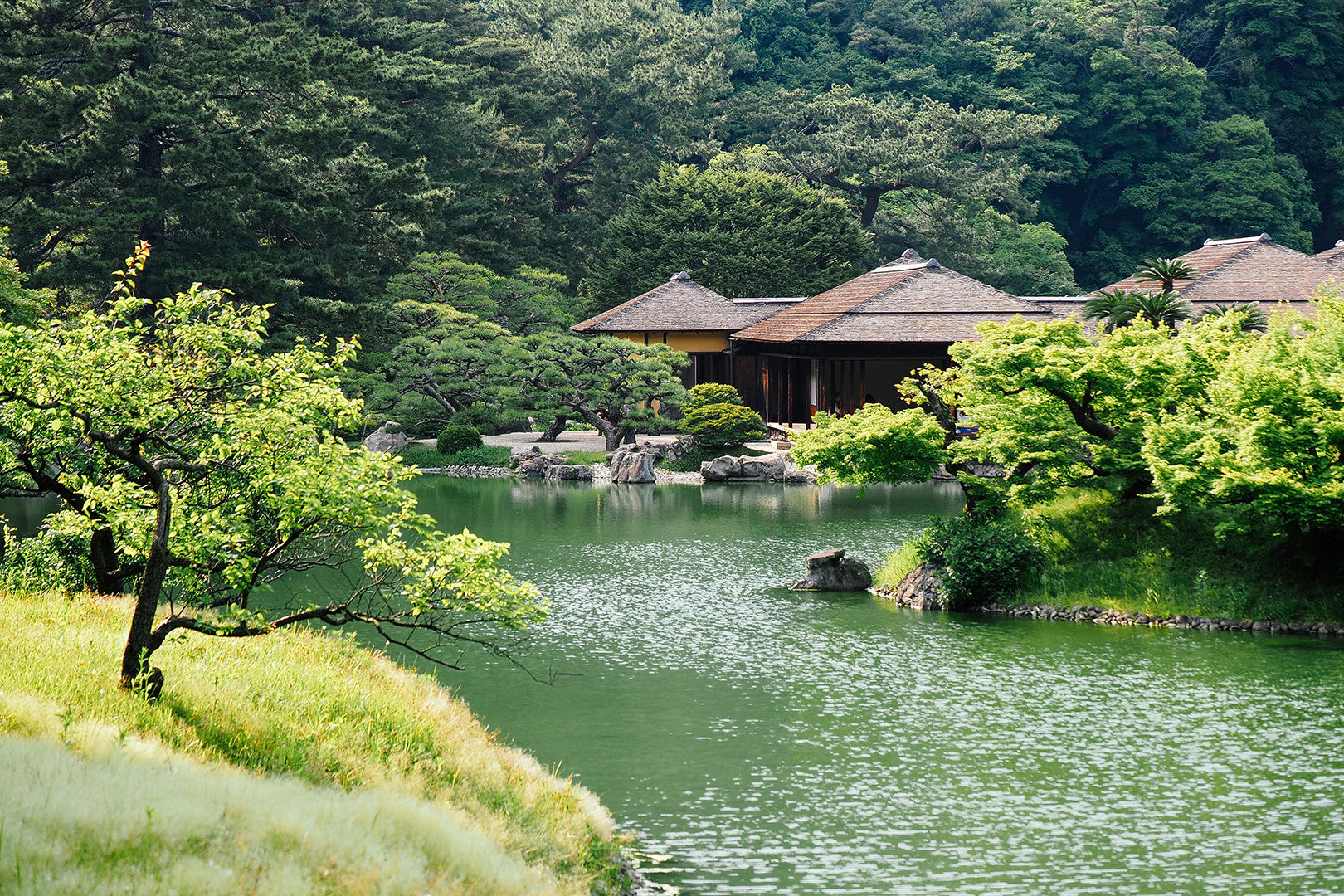 Panasonic Lumix G X Vario 35-100mm F2.8 OIS sample photo. 栗林公园 photography