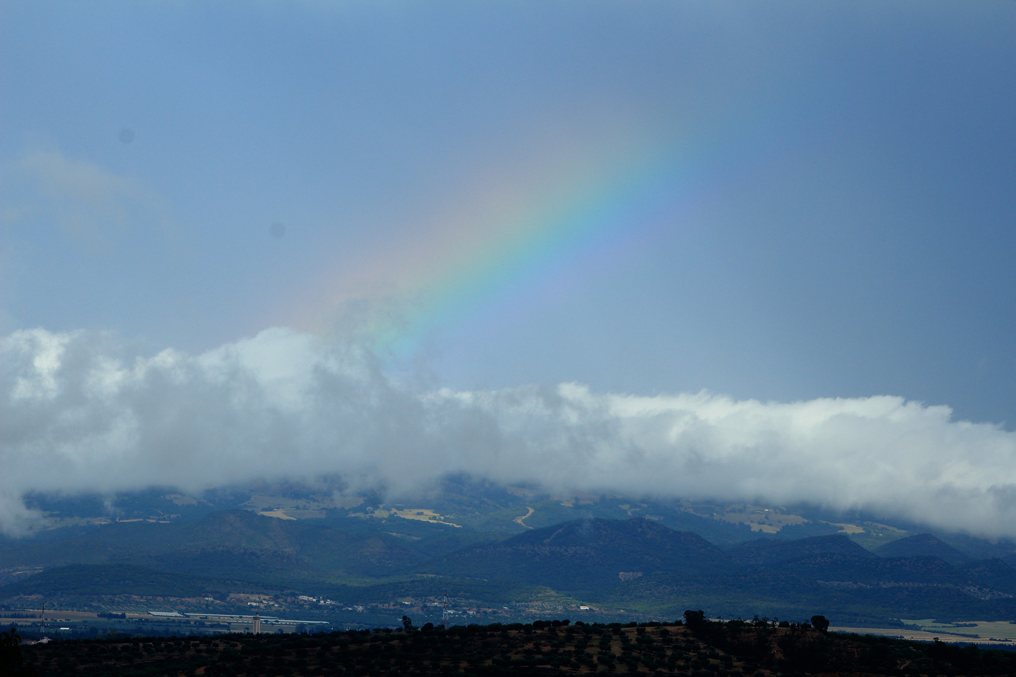 Canon EF 90-300mm F4.5-5.6 sample photo. Beautiful rainbow photography