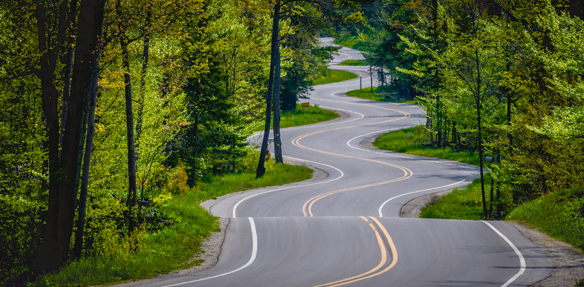 smc PENTAX-DA L 50-200mm F4-5.6 ED sample photo. The winding end to highway 42 in northern door county, wisconsin photography