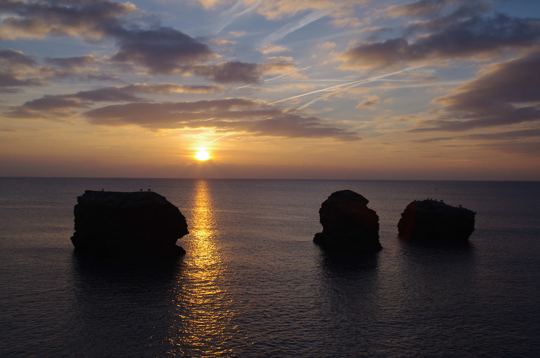 Pentax K-x sample photo. Sunset in vendée photography