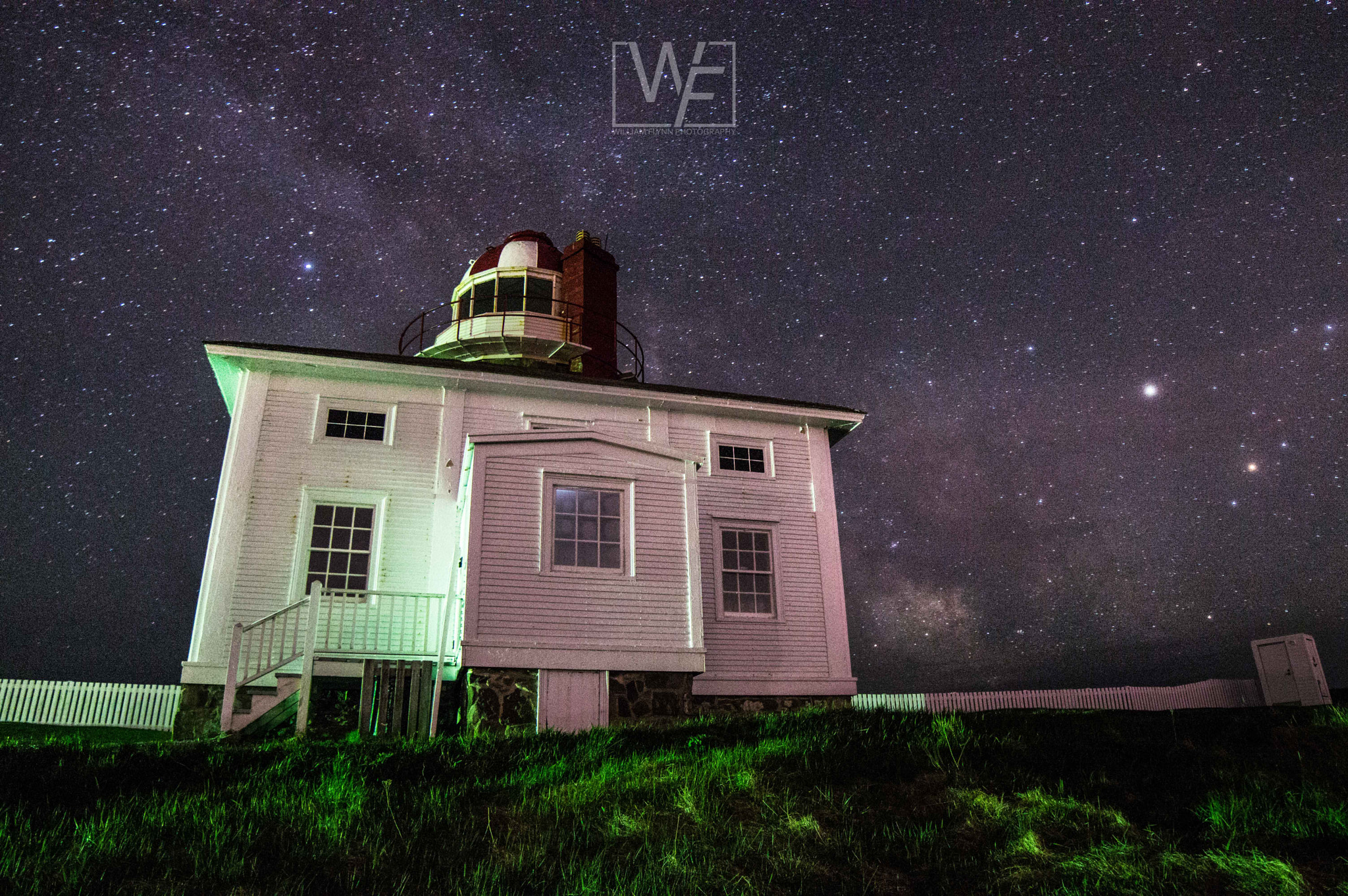 Samyang 14mm F2.8 ED AS IF UMC sample photo. Cape spear at night photography