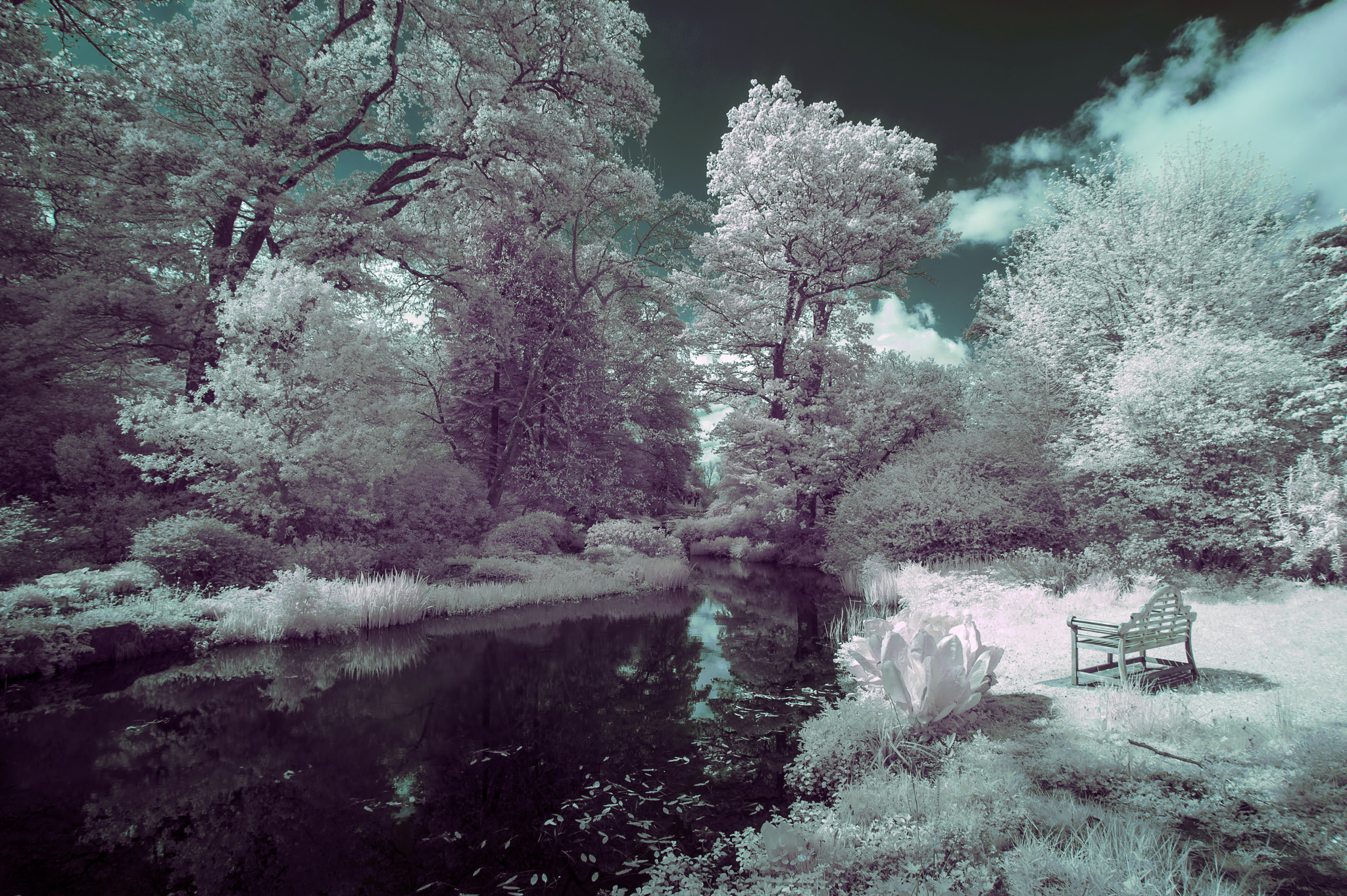 Nikon AF-S Nikkor 18-35mm F3.5-4.5G ED sample photo. Stunning infrared landscape image of old bridge over river in co photography