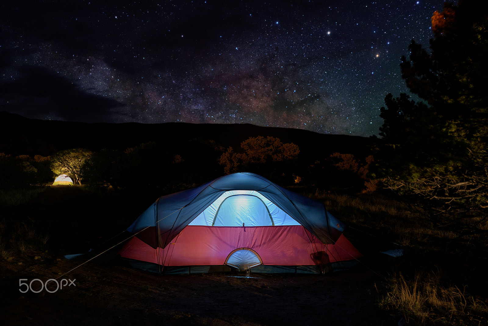Nikon D750 + ZEISS Otus 28mm F1.4 sample photo. Camping under stars photography