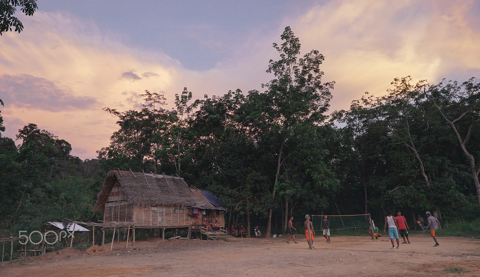 16-35mm F4 G SSM OSS sample photo. Sunset at kampung ulu tual, pahang photography
