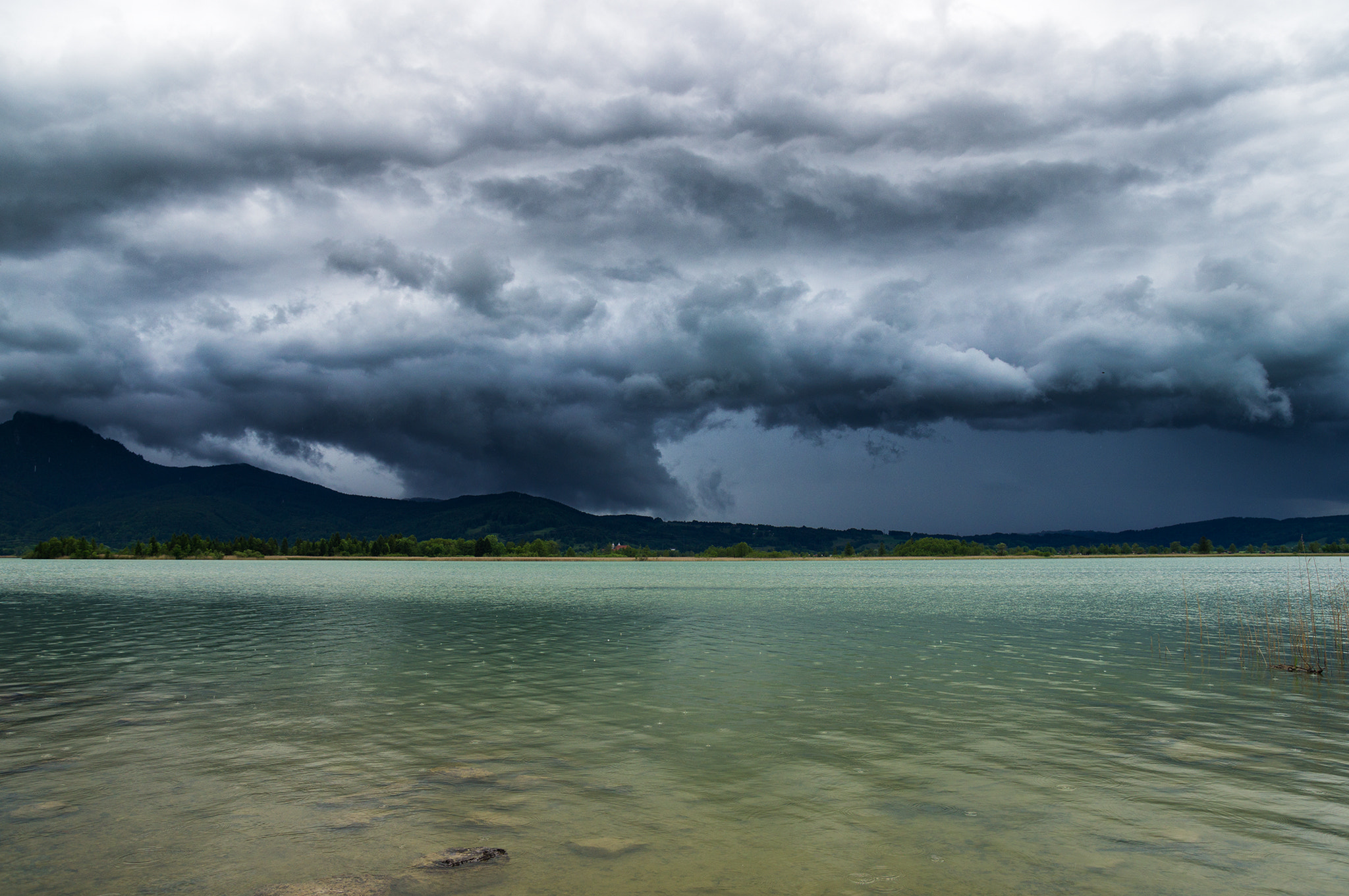 Sony SLT-A57 sample photo. Thunderstorm @ lake kochelsee photography