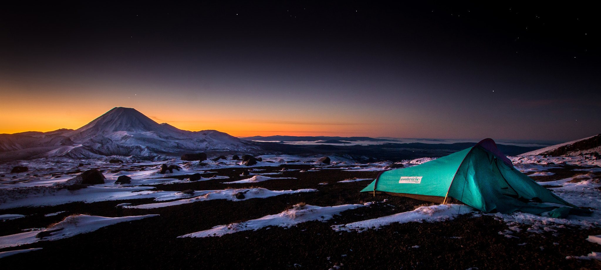 Sigma 10-20mm F3.5 EX DC HSM sample photo. Ngauruhoe sunrise photography