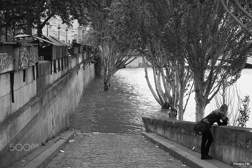 Canon EOS 50D + Canon EF 50mm F1.4 USM sample photo. Seine flood photography