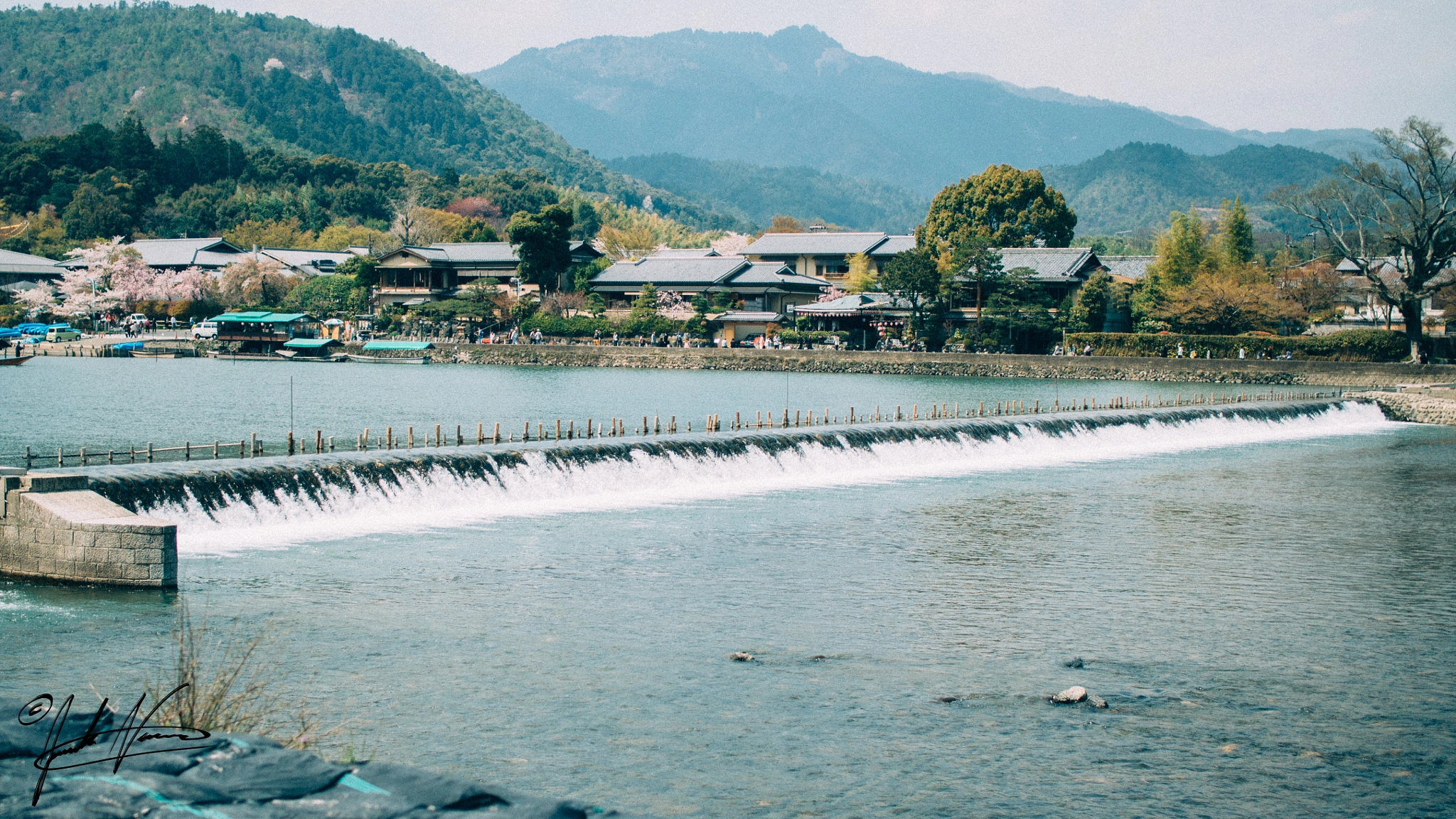 Olympus M.Zuiko Digital 25mm F1.8 sample photo. Arashiyama by the oi river photography