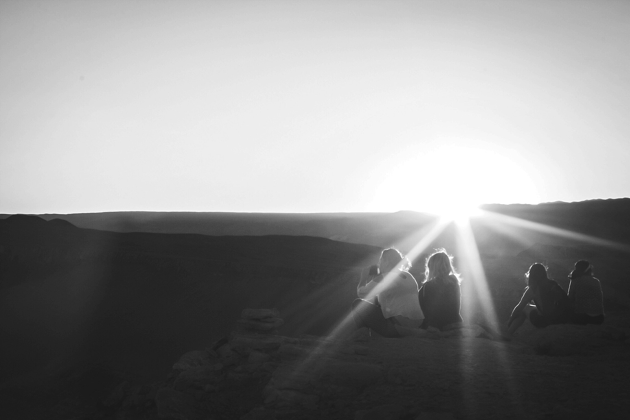 Canon EF-S 18-55mm F3.5-5.6 IS sample photo. Puesta de sol, mirador de cari (piedra del coyote), san pedro de atacama, chile photography