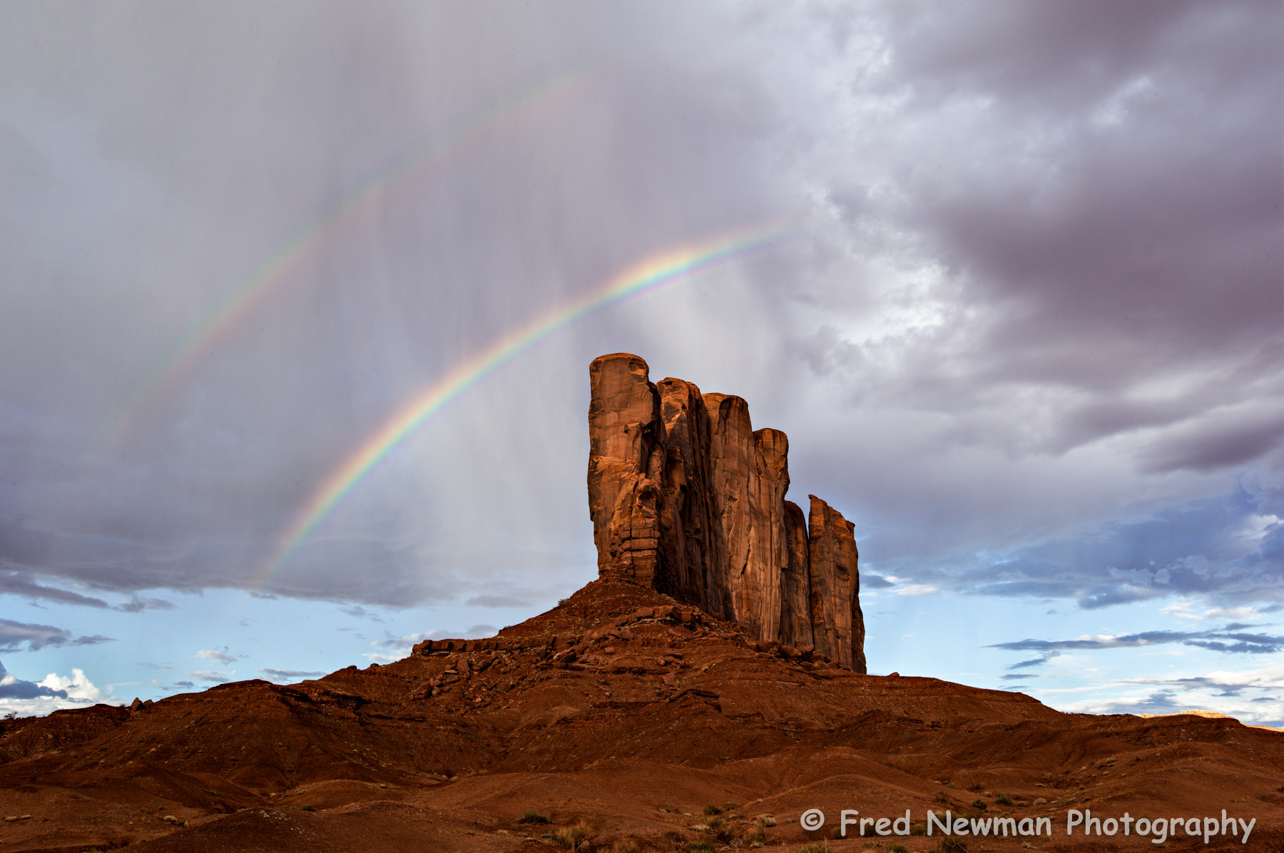 Summarit-S 35 sample photo. Rainbow - monument valley photography