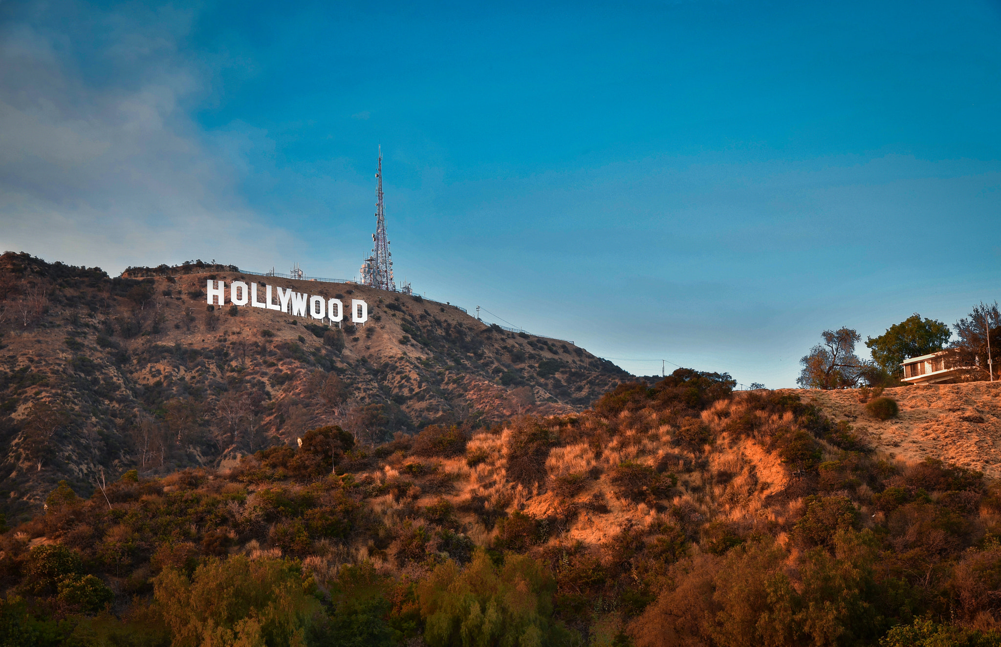 Nikon D500 sample photo. Hollywood sign photography