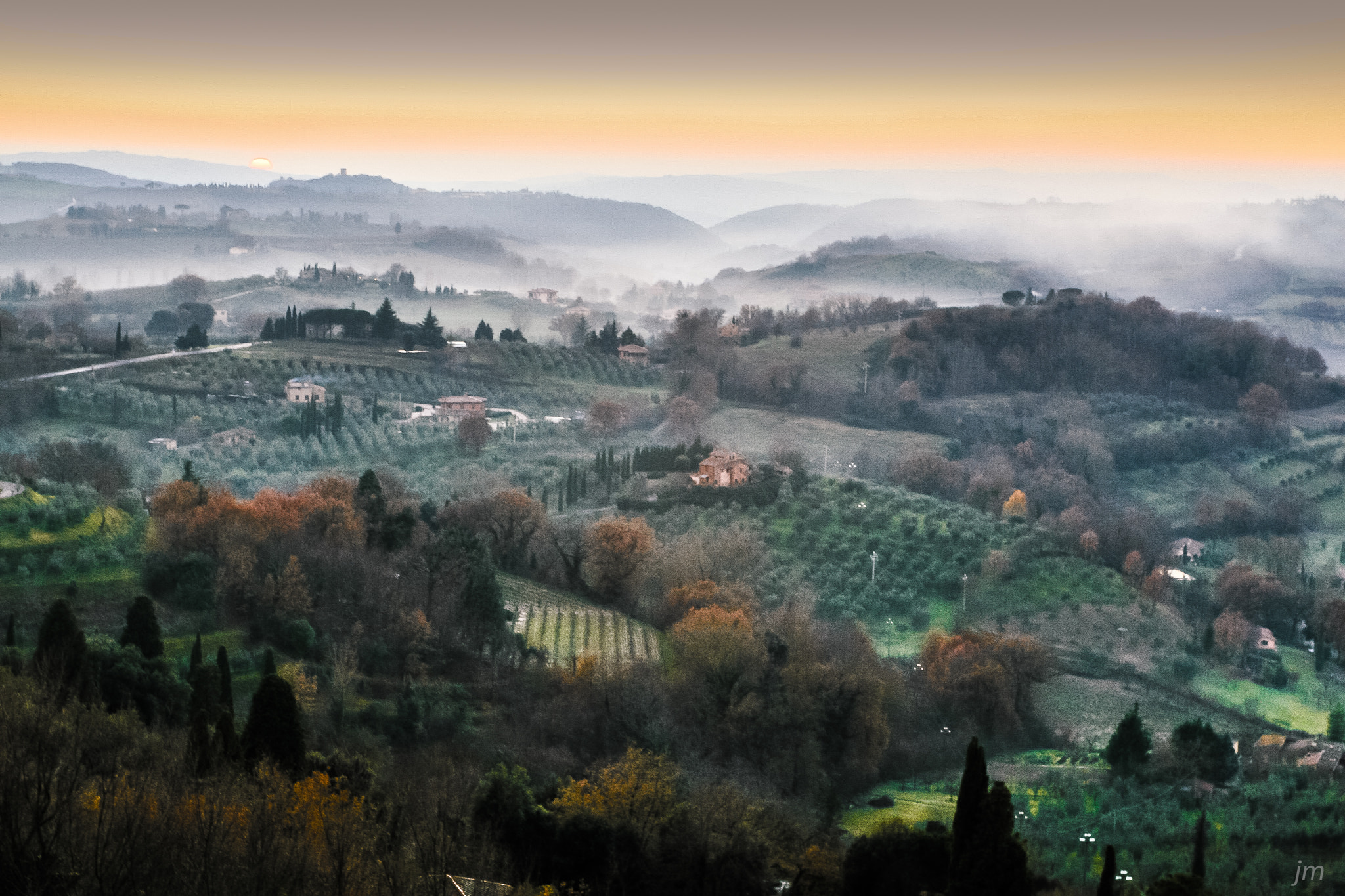 Canon EOS 30D + Canon EF 17-40mm F4L USM sample photo. Tramonto toscano photography