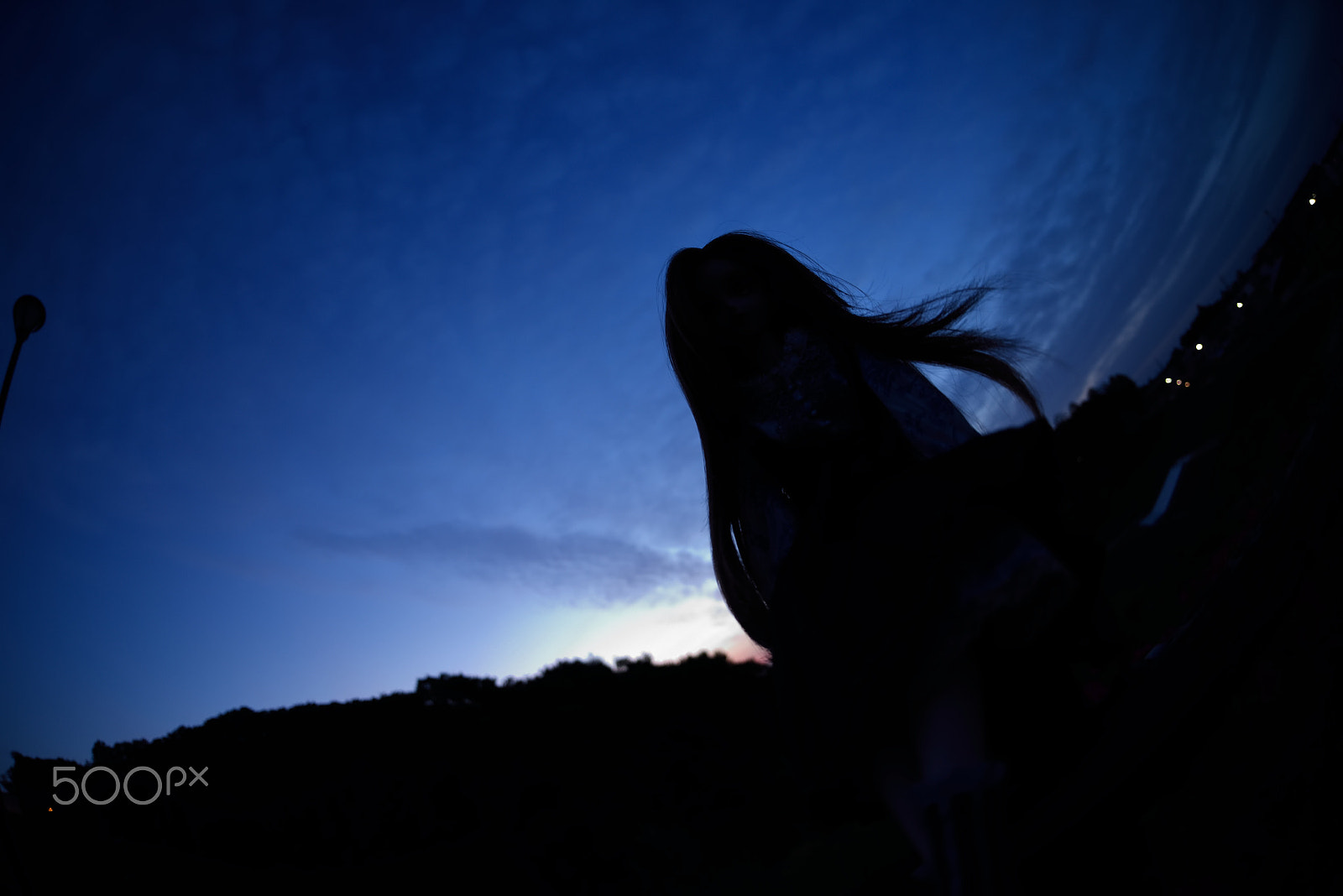 Nikon D810 + Sigma 15mm F2.8 EX DG Diagonal Fisheye sample photo. Night doll photography