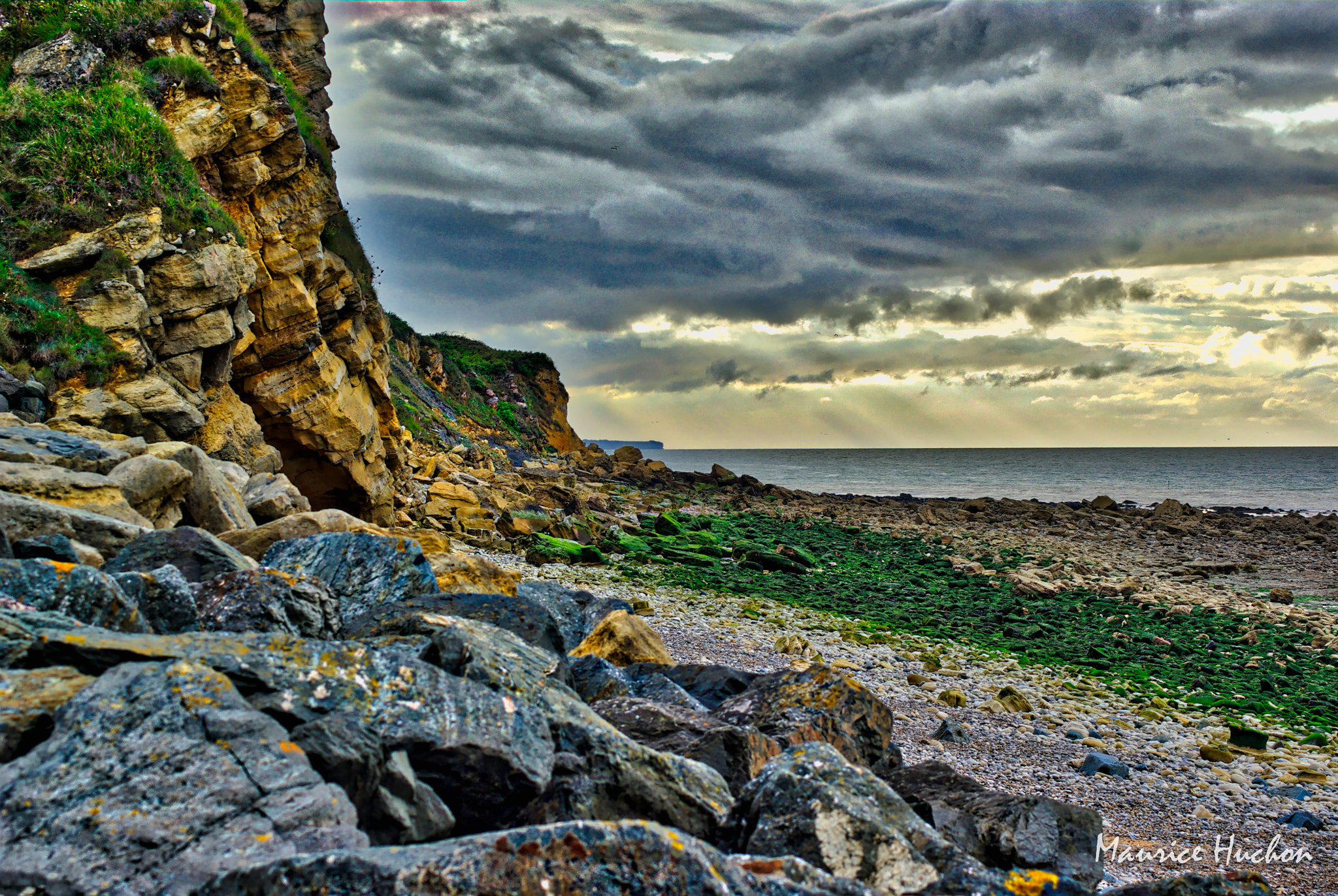 Pentax K10D sample photo. Falaises de longues sur mer normandie) photography