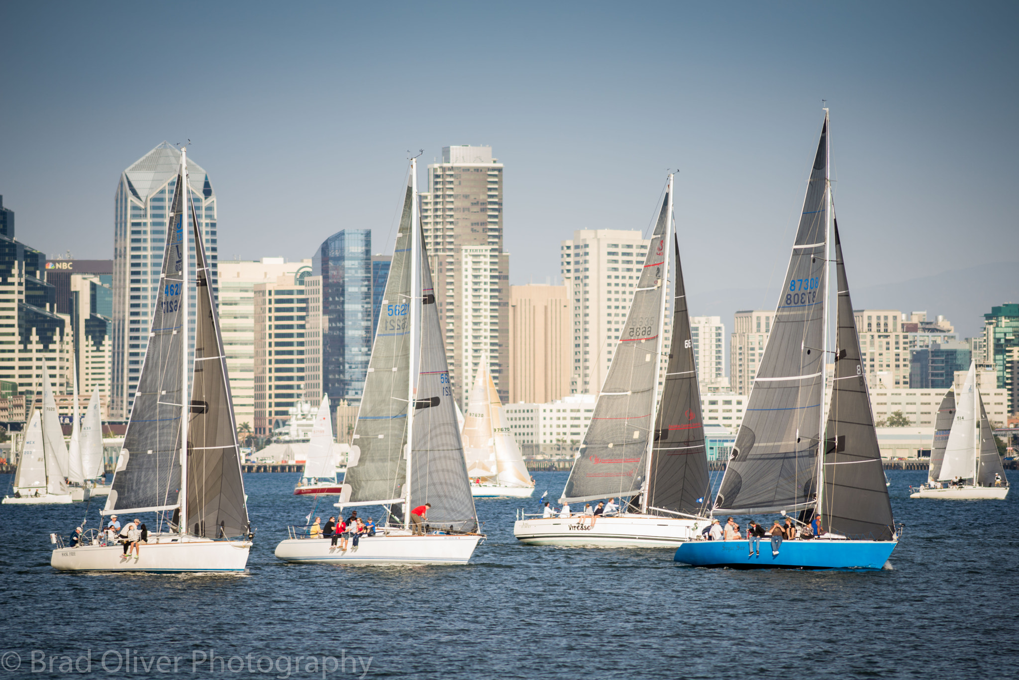 AF Nikkor 300mm f/4 IF-ED sample photo. Beer can yacht race in san diego bay 2014 photography