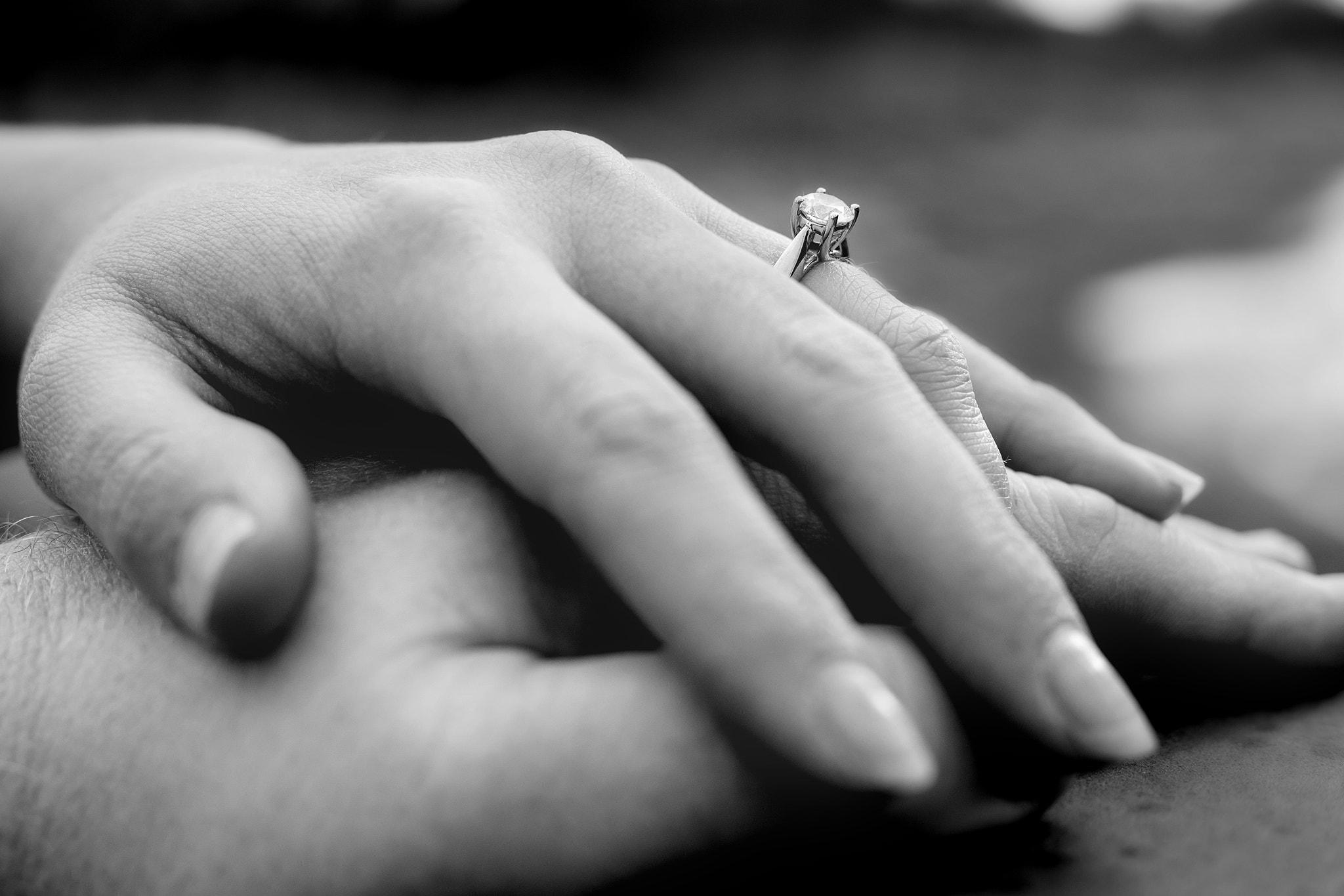 Sony a7R II + Canon EF 50mm F1.8 STM sample photo. Engagement ring photography