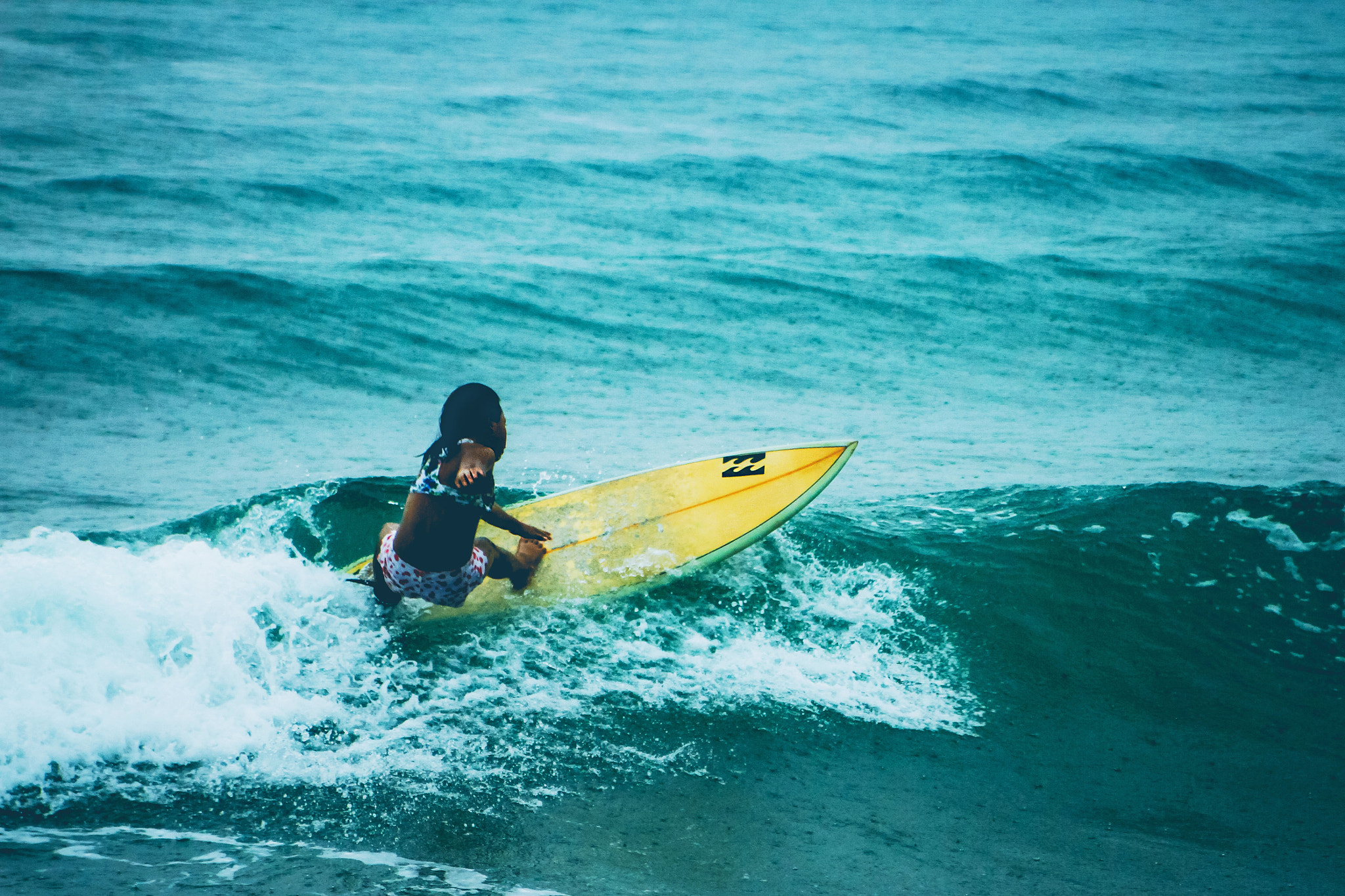 Girl on the Yellow Surf Board