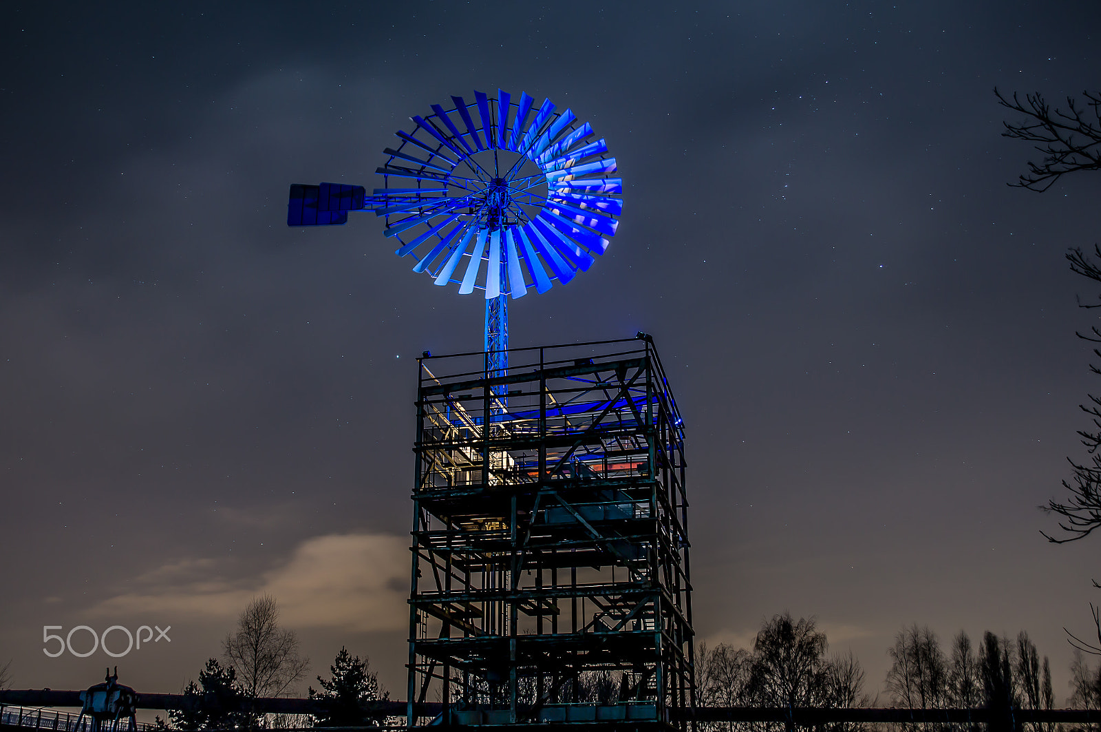 Sony SLT-A57 sample photo. Landschaftspark duisburg nord bulb exposure photography