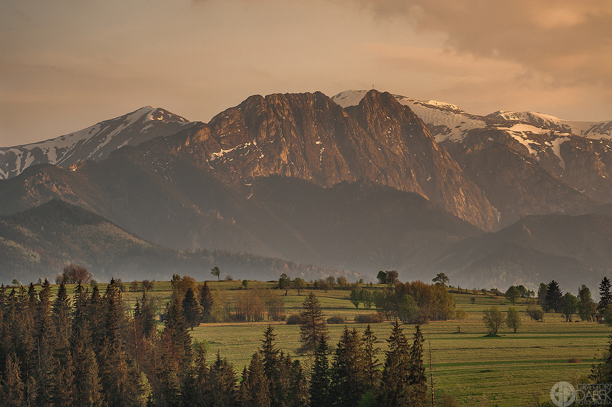 Nikon AF-S Nikkor 200-500mm F5.6E ED VR sample photo. Poland, tatra mountains (giewont), sunset photography