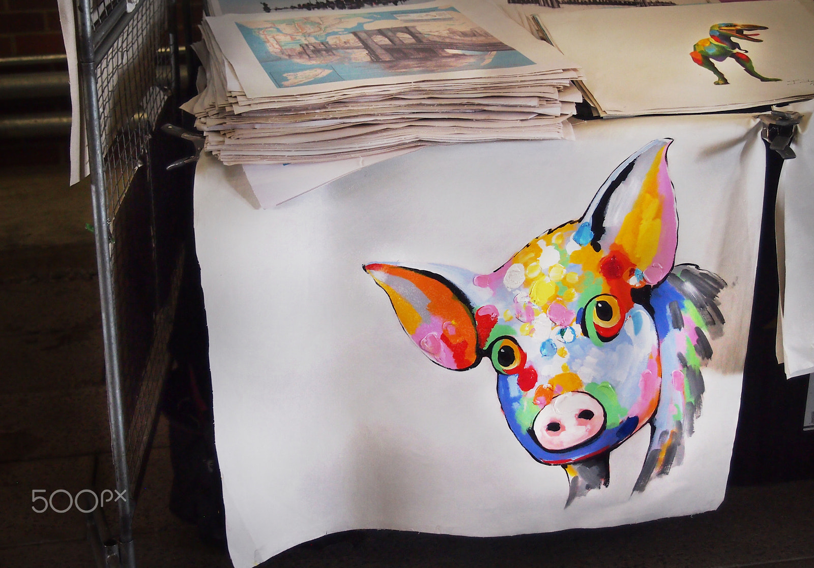 Olympus PEN E-P3 sample photo. Colorful piggy photography