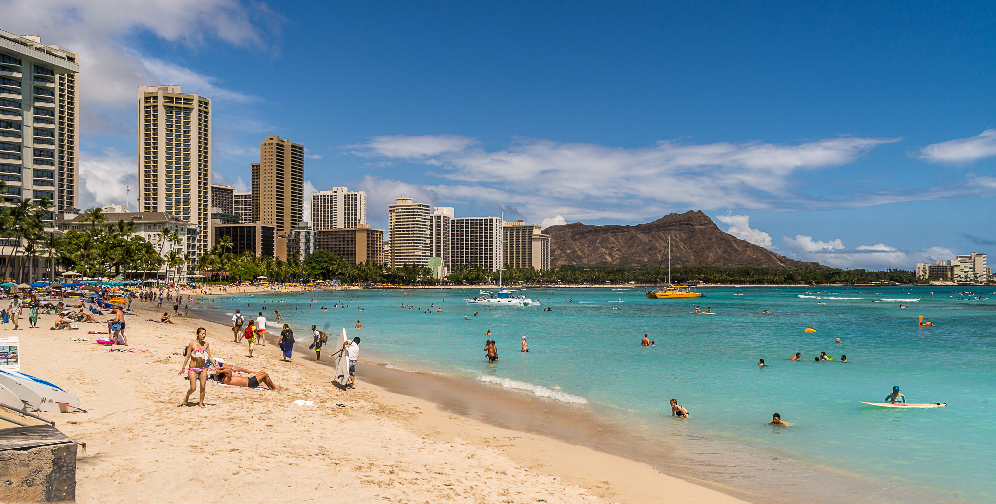 Sony a99 II sample photo. Waikiki beach photography