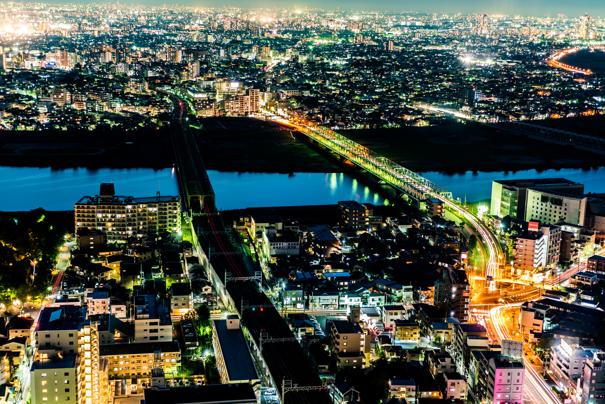 Sony a7R II sample photo. Tokyo night view photography